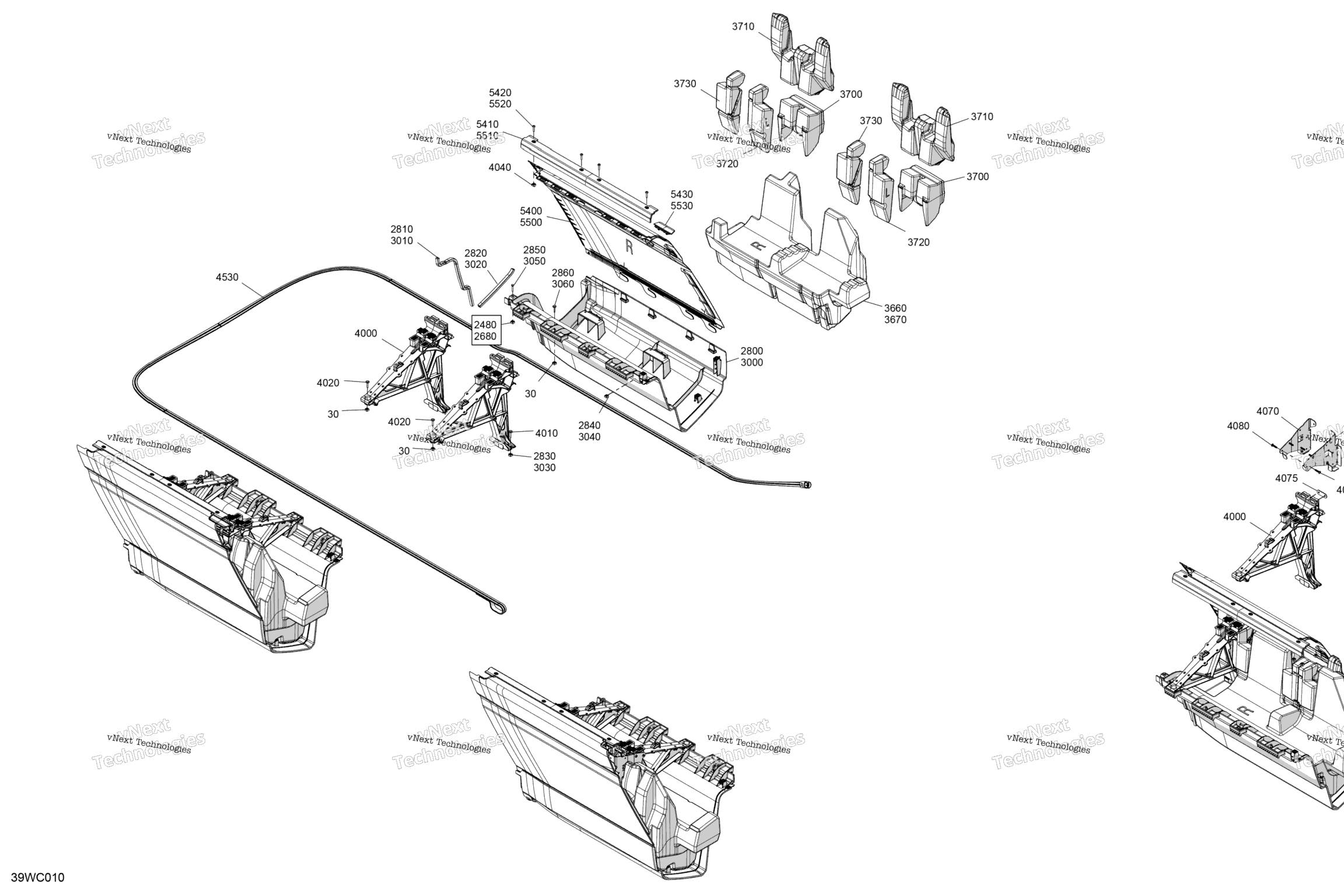 Схема узла Корпус - Центральный Дефлектор Плавающего Элемента - 13Фт