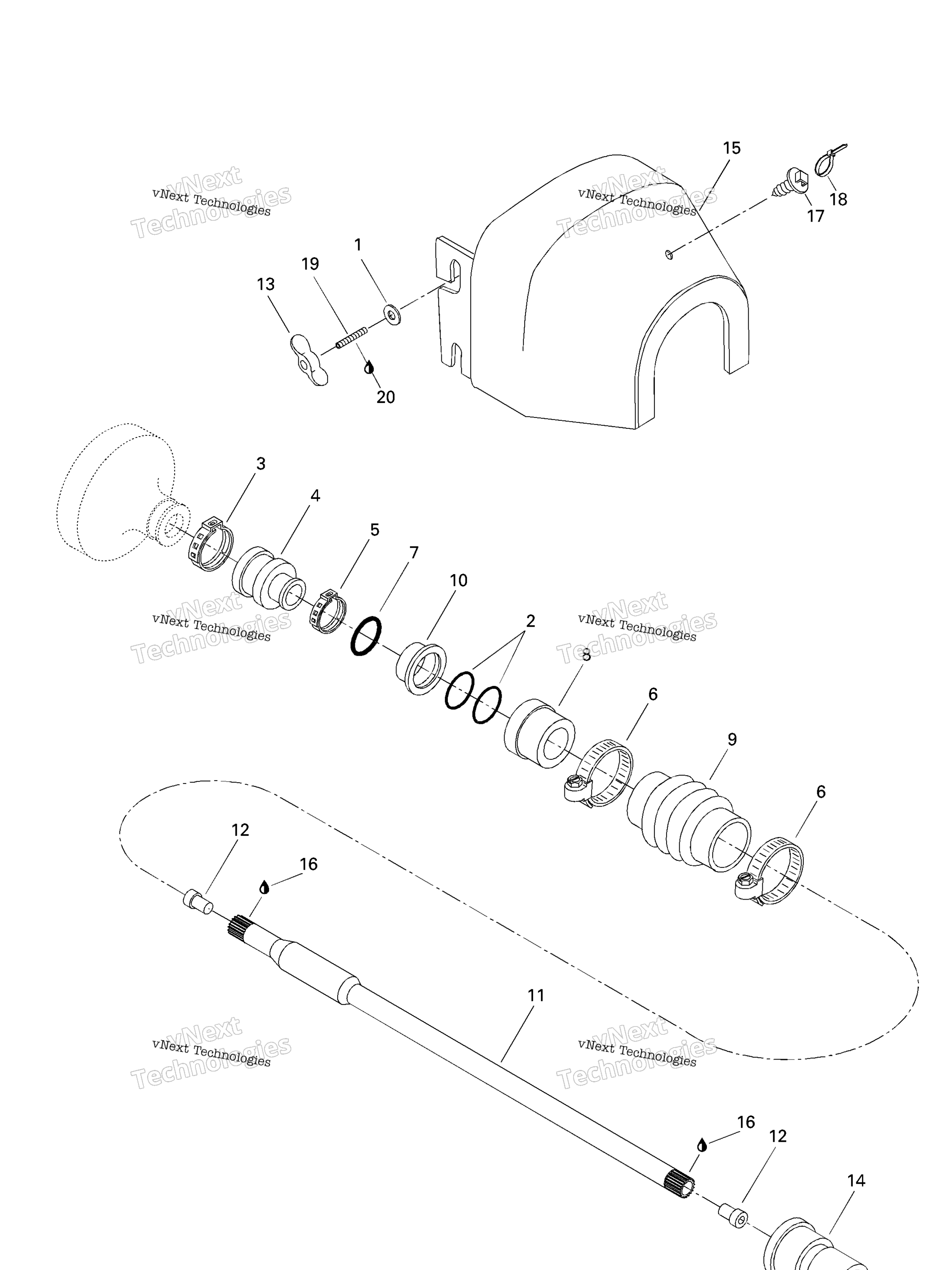 Схема узла Приводная Система