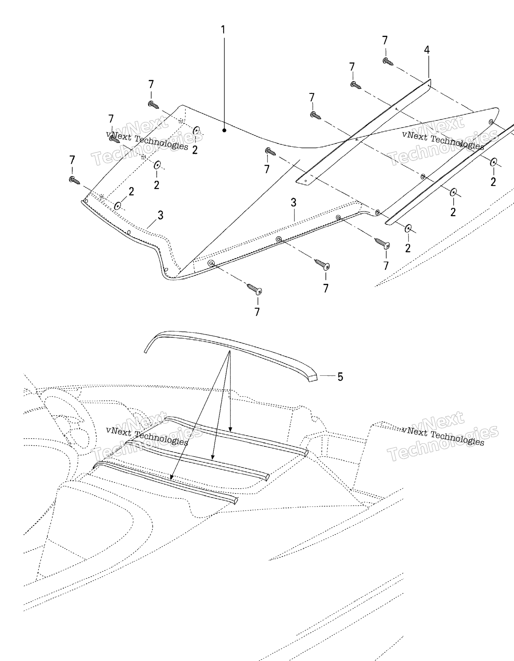 Схема узла Стекло Ветровое