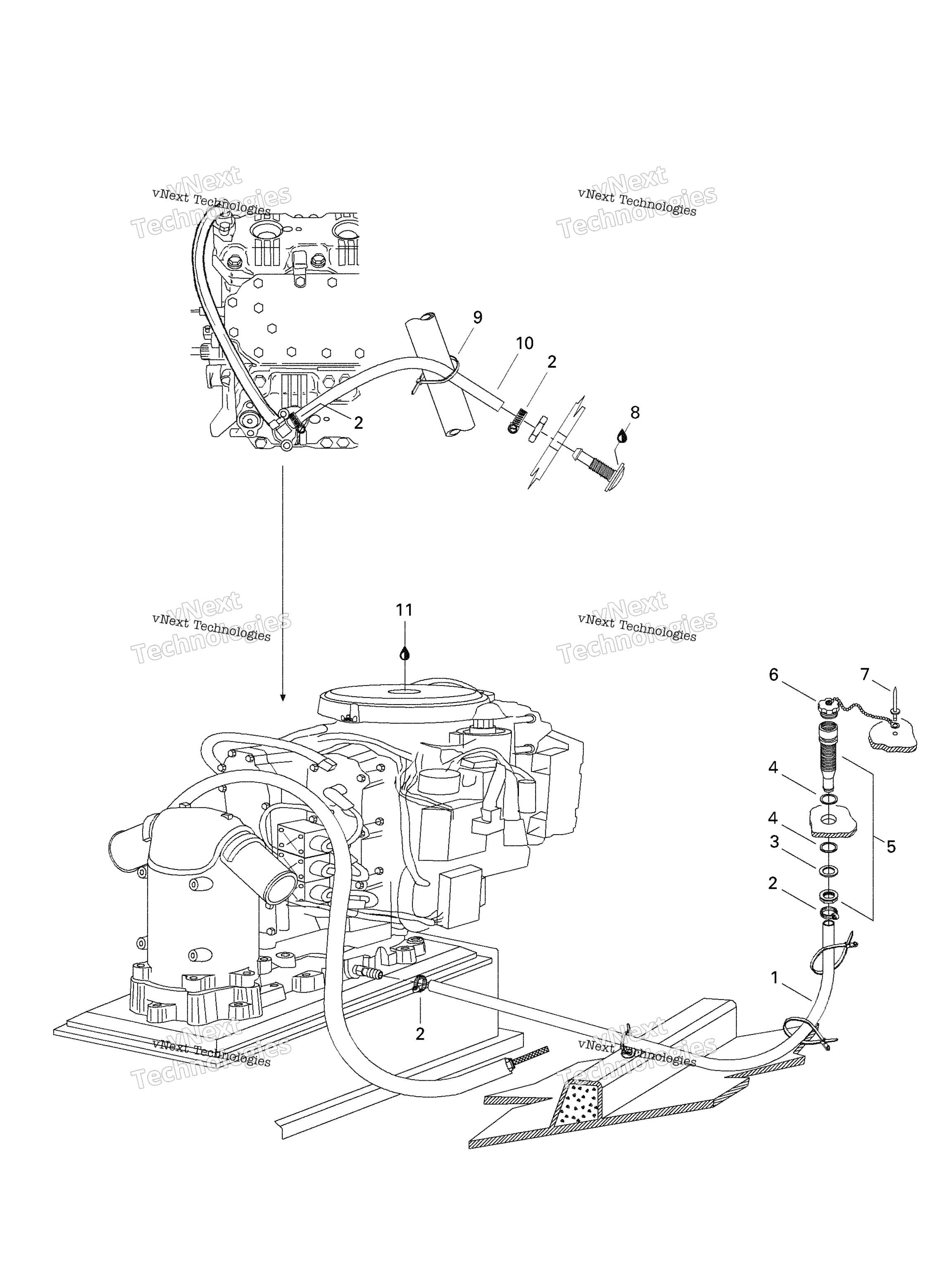 Схема узла Система Охлаждения