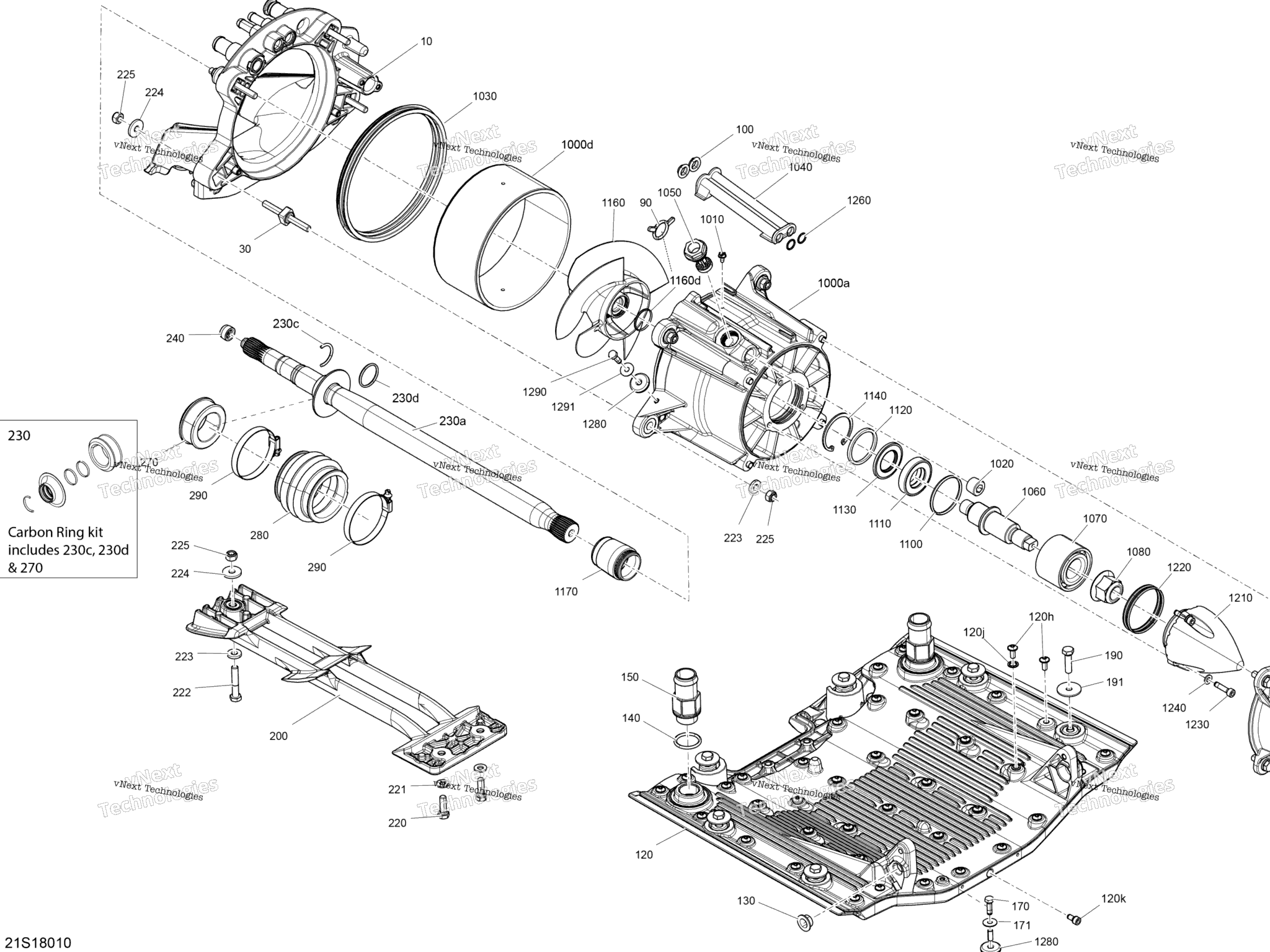 Схема узла Привод - Gtx - Rxt 300