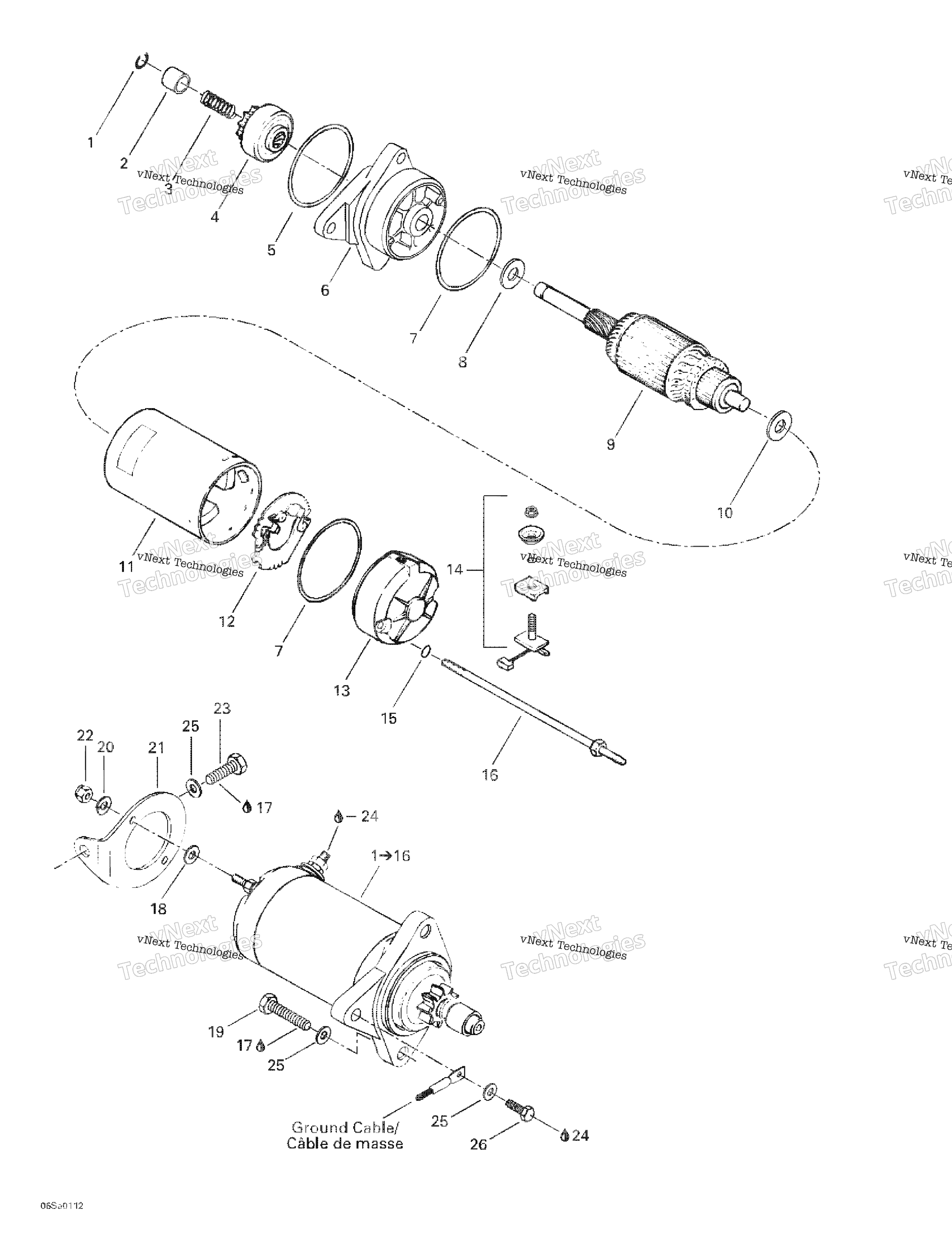 Схема узла Стартеры