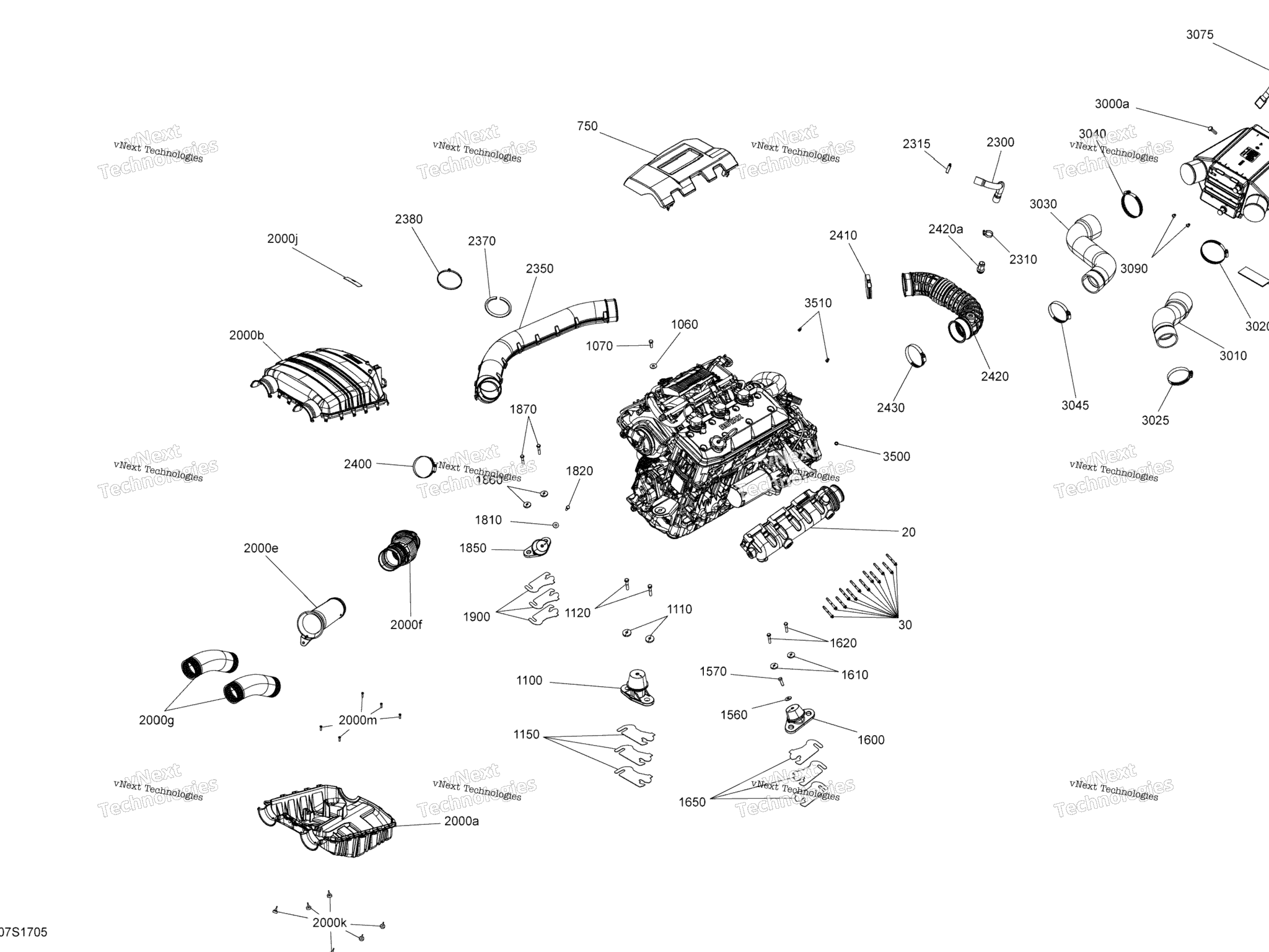 Схема узла Двигатели - Все Модели
