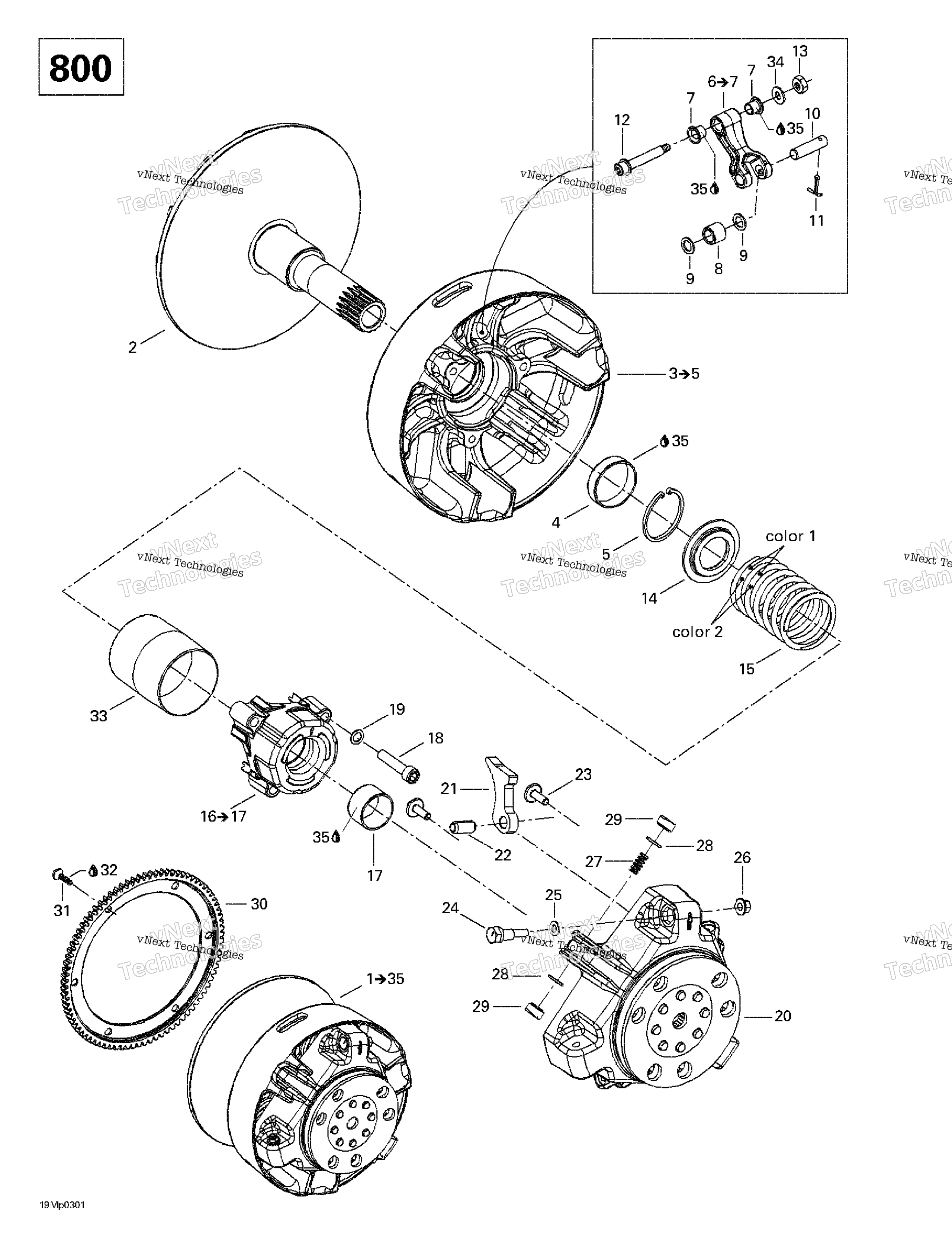 Схема узла  Pulley (800)