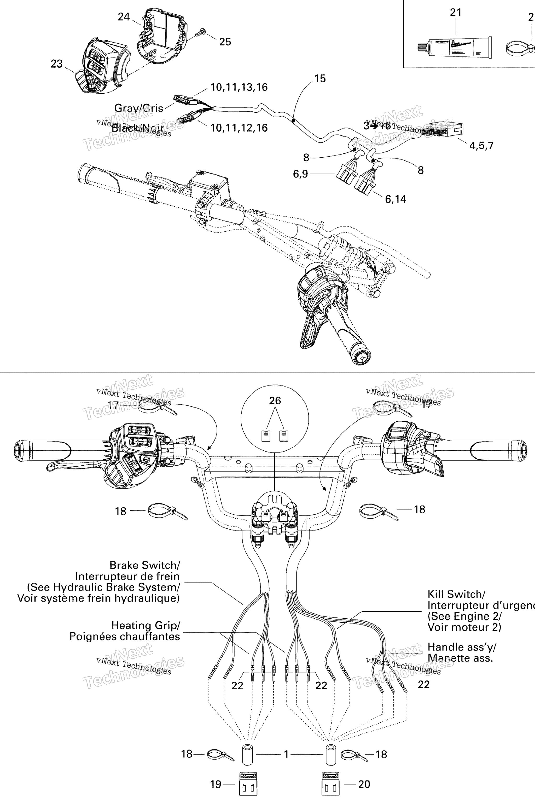 Схема узла Проводка Рулевого Управления