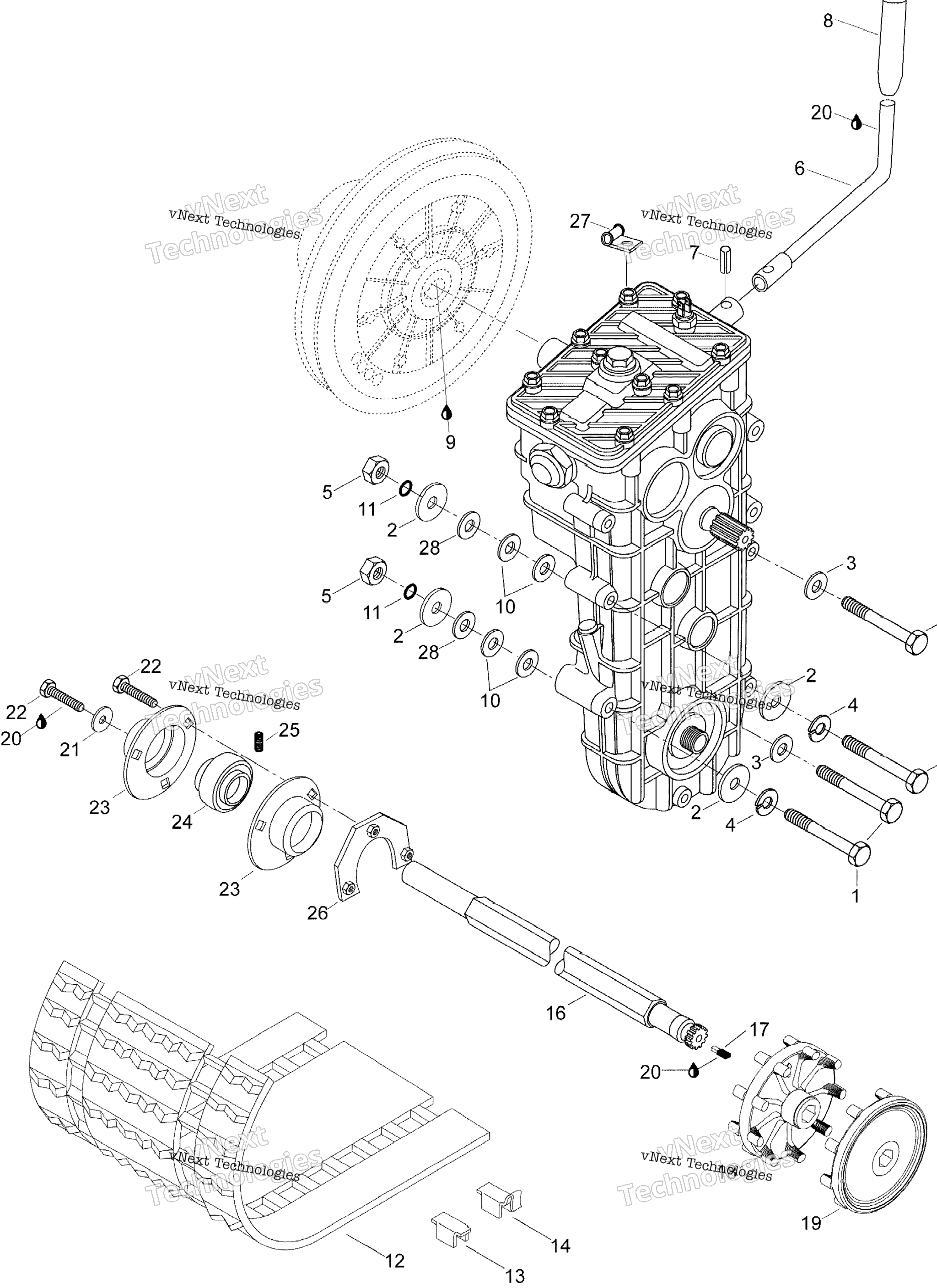Схема узла Система Привода Wt 600