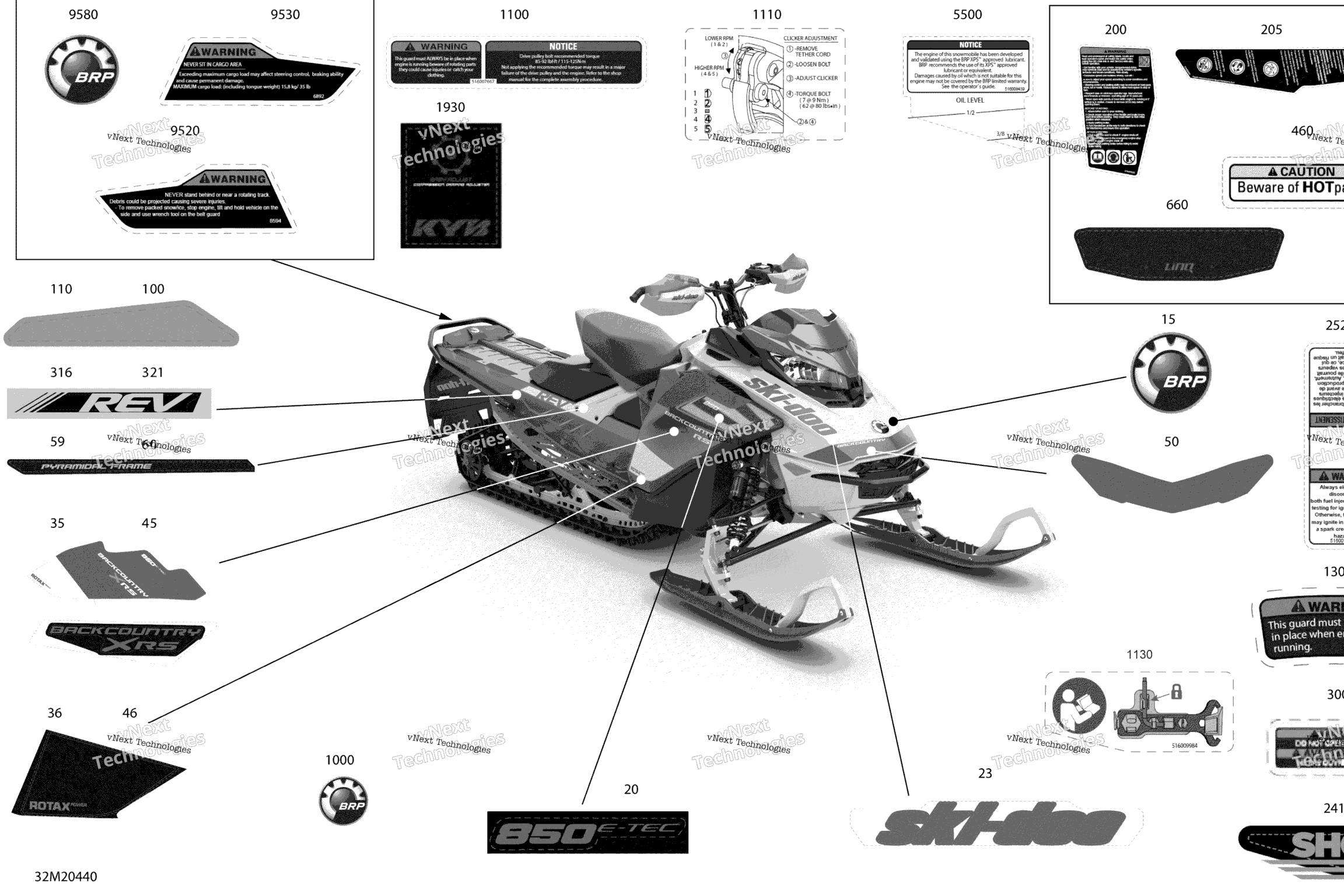 Схема узла Корпус - Наклейки - Xrs - 146