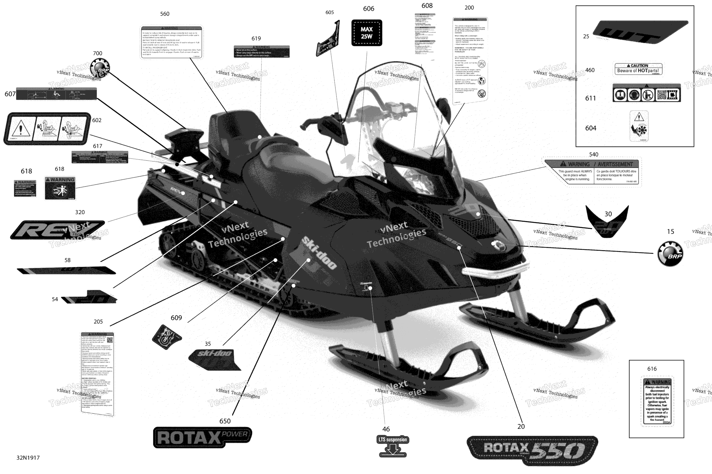 Схема узла Декали - 550F - Вес Упаковки