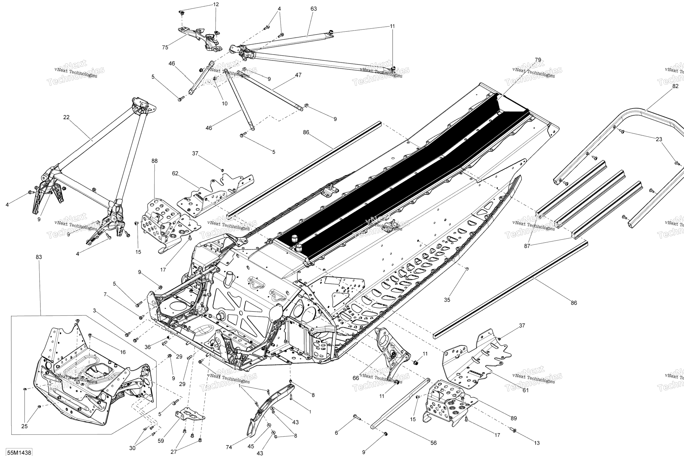 Схема узла Рама И Компоненты