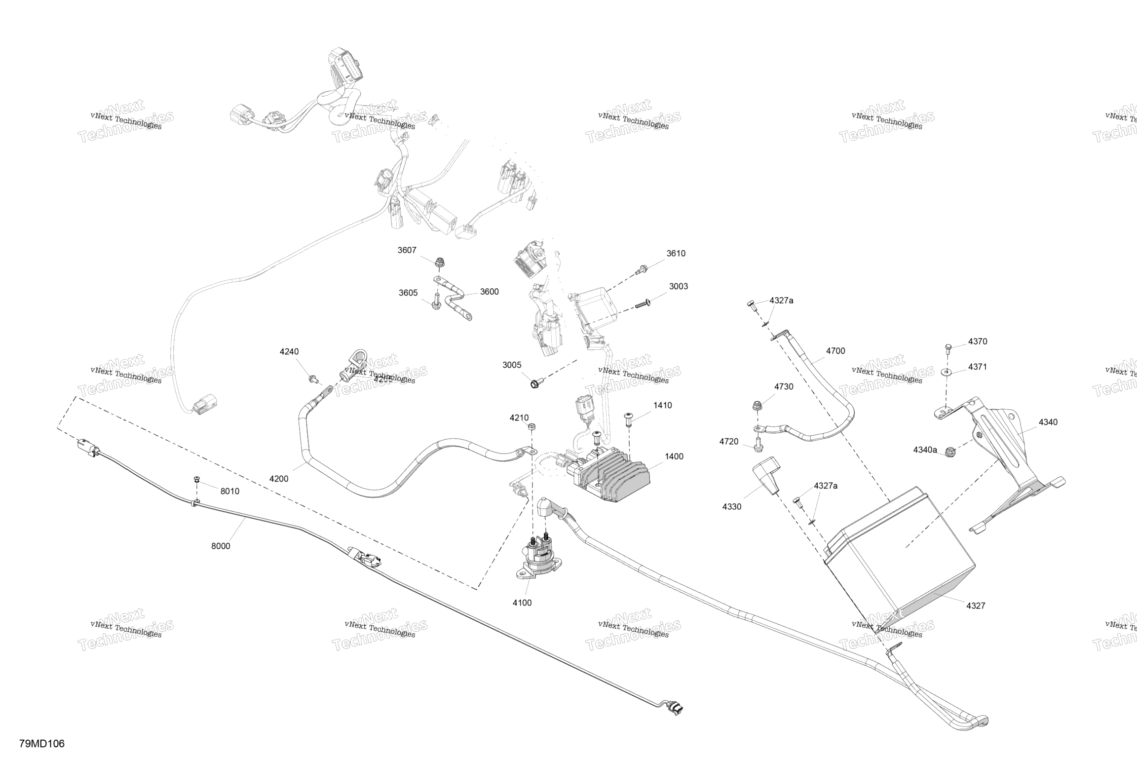 Схема узла Электрические - Нижняя Часть