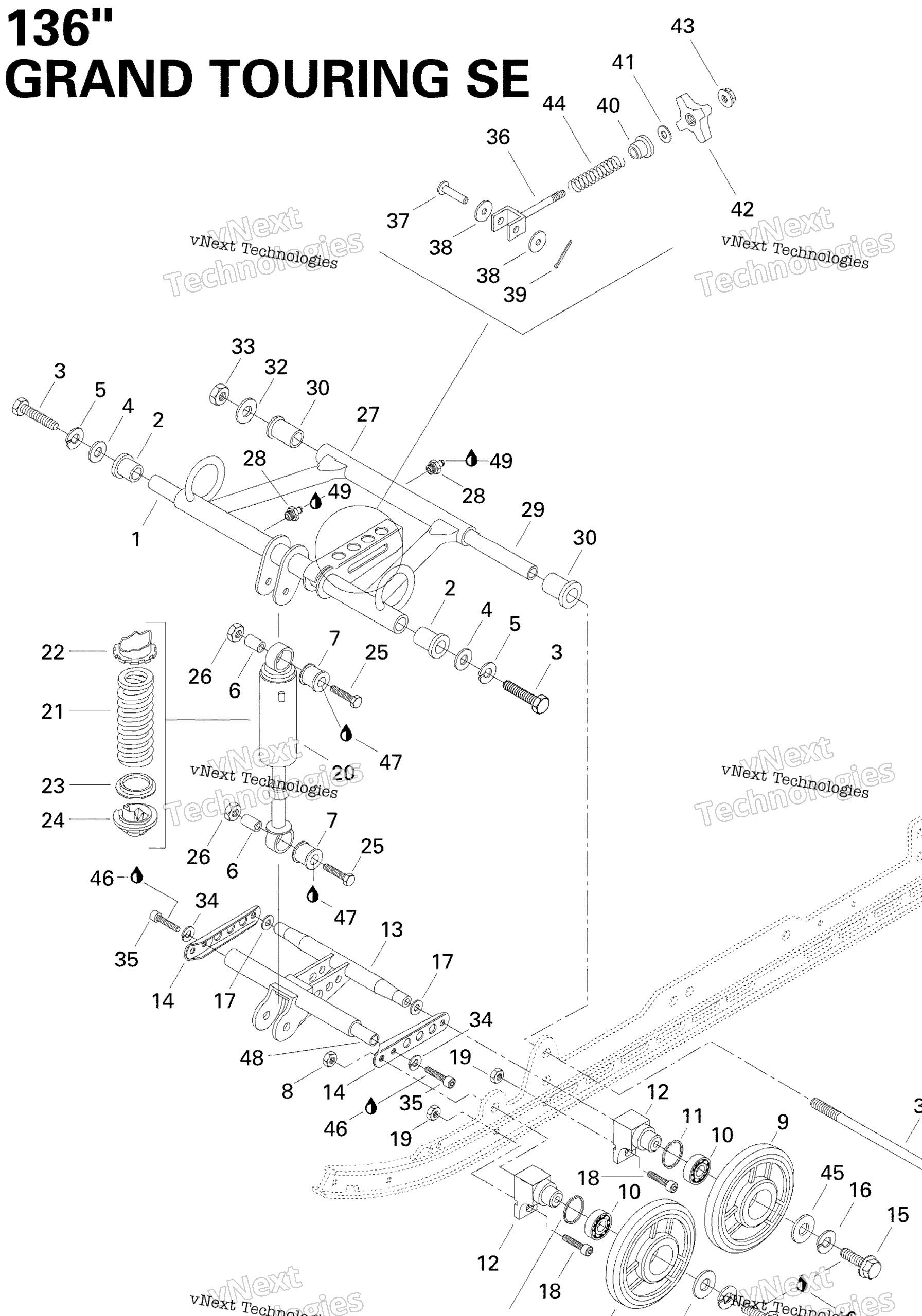 Схема узла Передний Рычаг 670Se