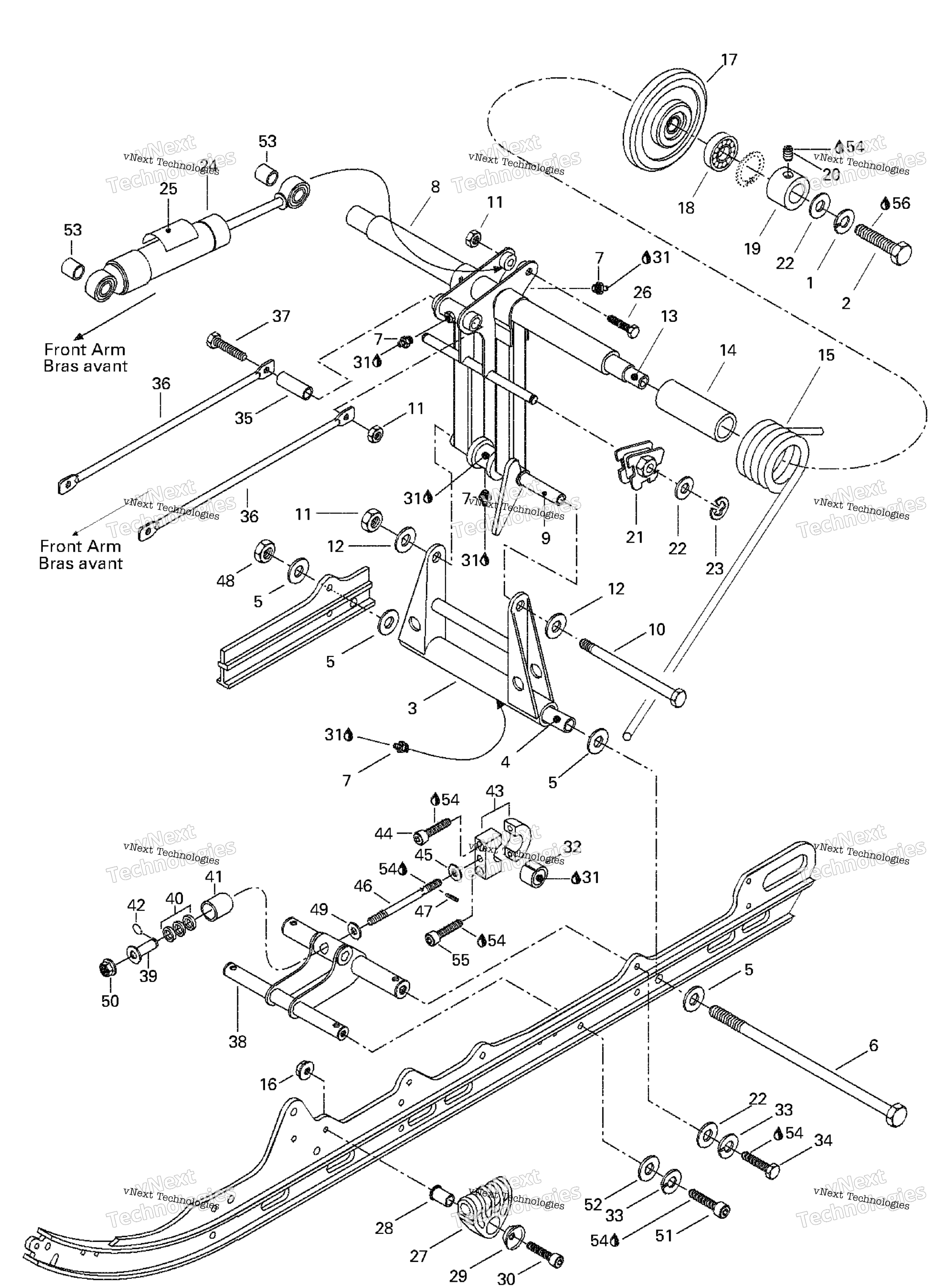 Схема узла Задний Рычаг, Задняя Подвеска