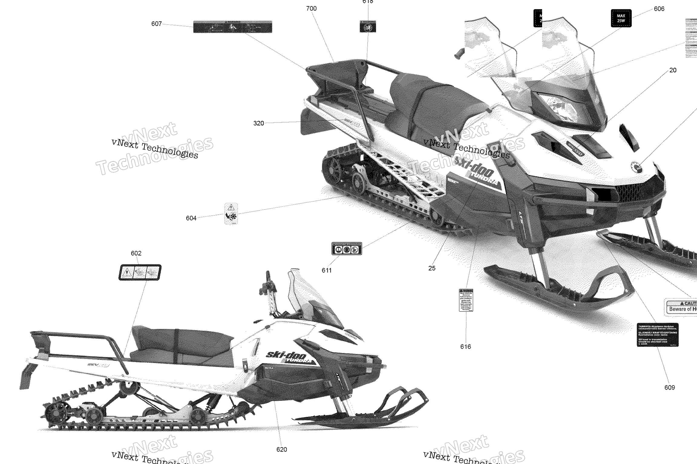 Схема узла Наклейки Tundra - 550F