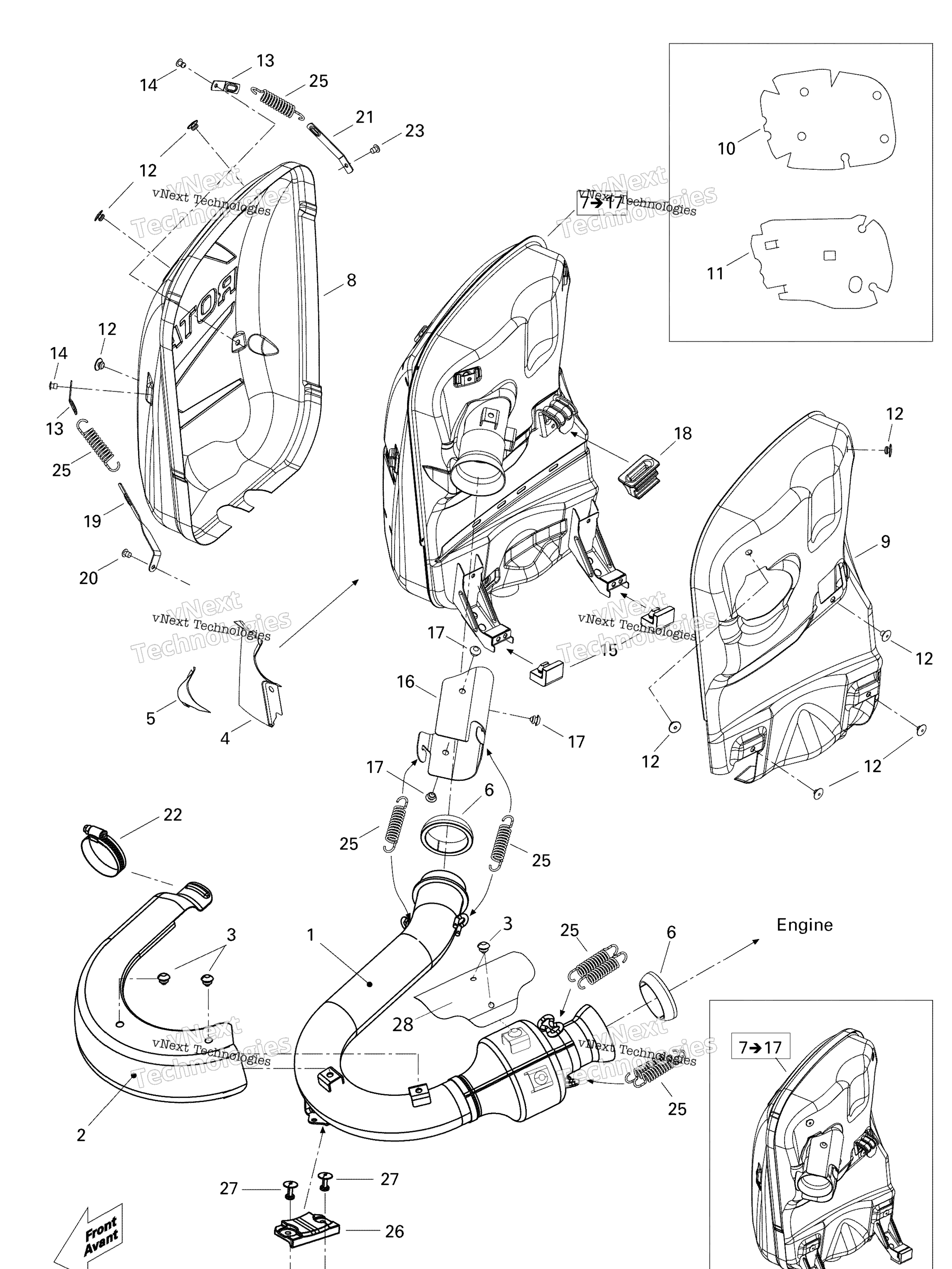 Схема узла Выпускная Система