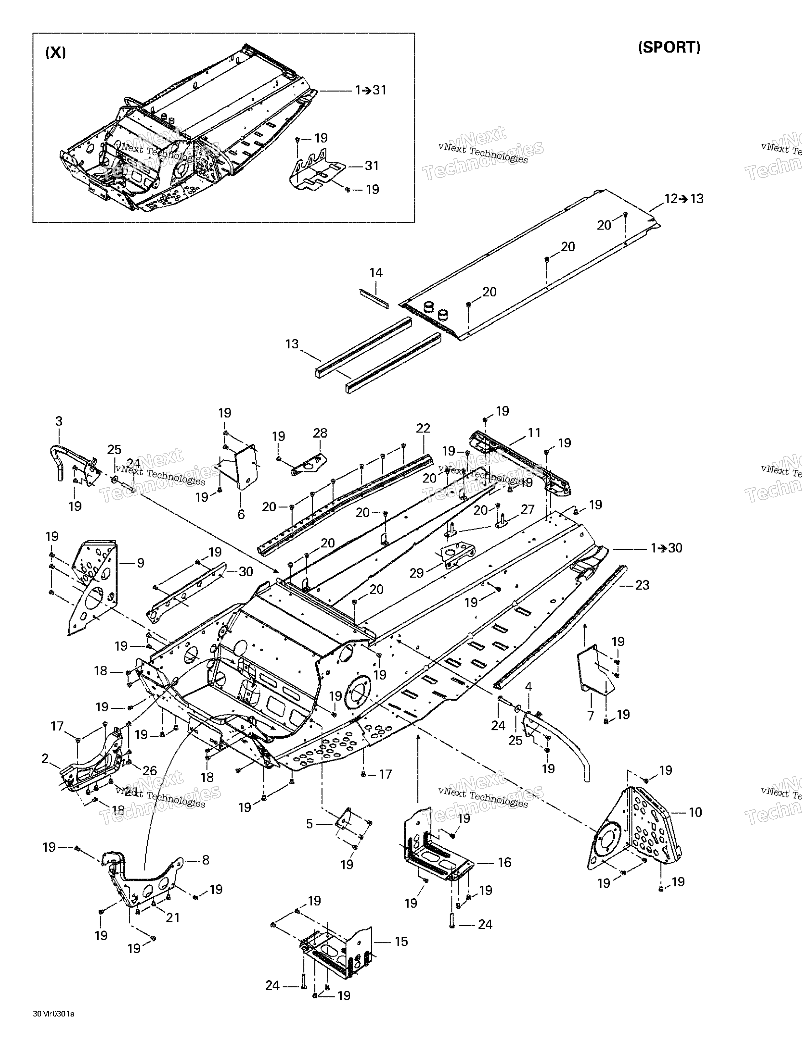 Схема узла Рама