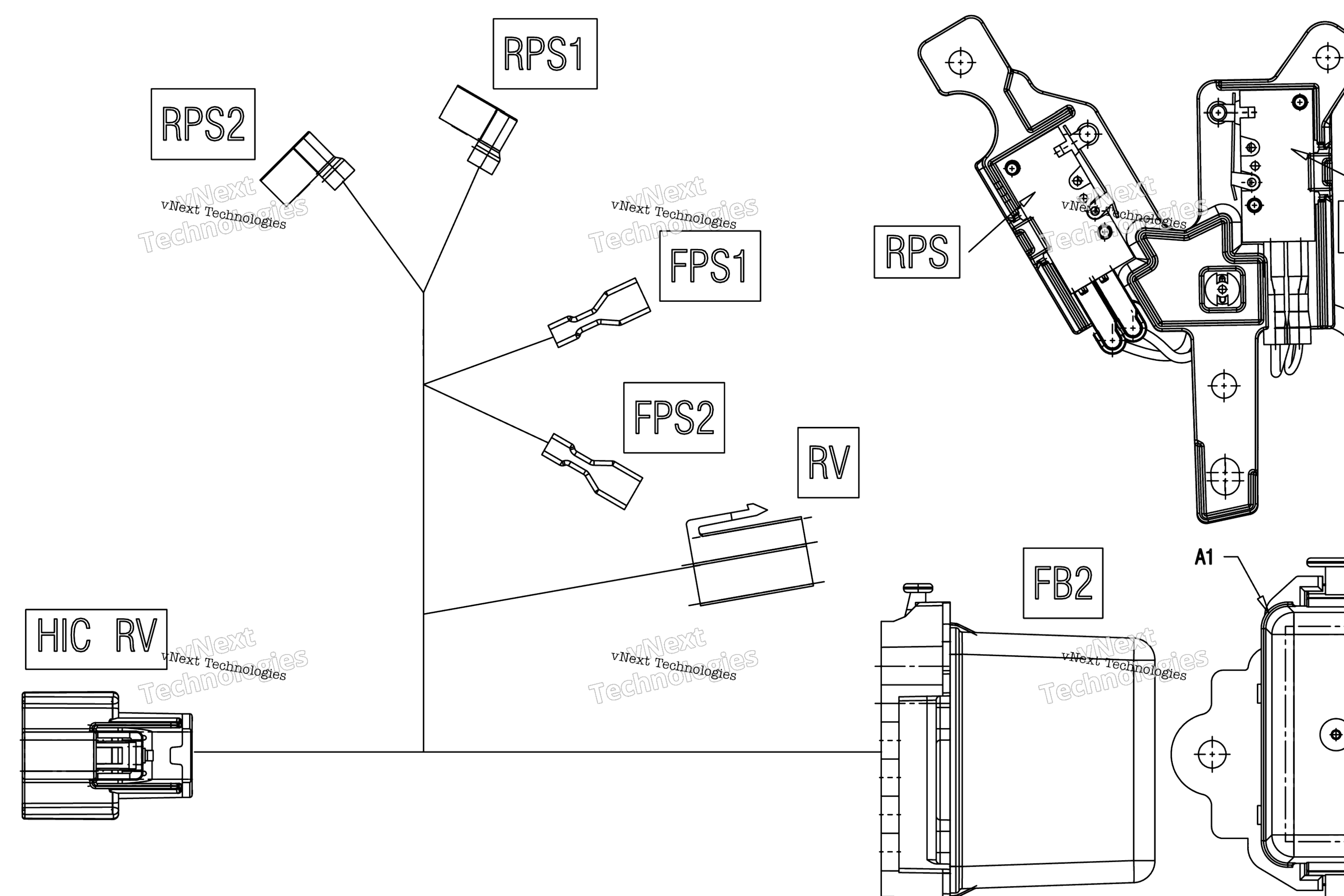 Схема узла Электрическая - Провода Обратного Хода - 515178899