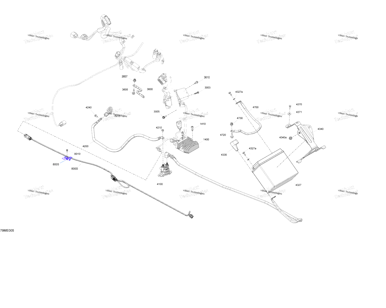 Схема узла Электрические - Нижняя Часть