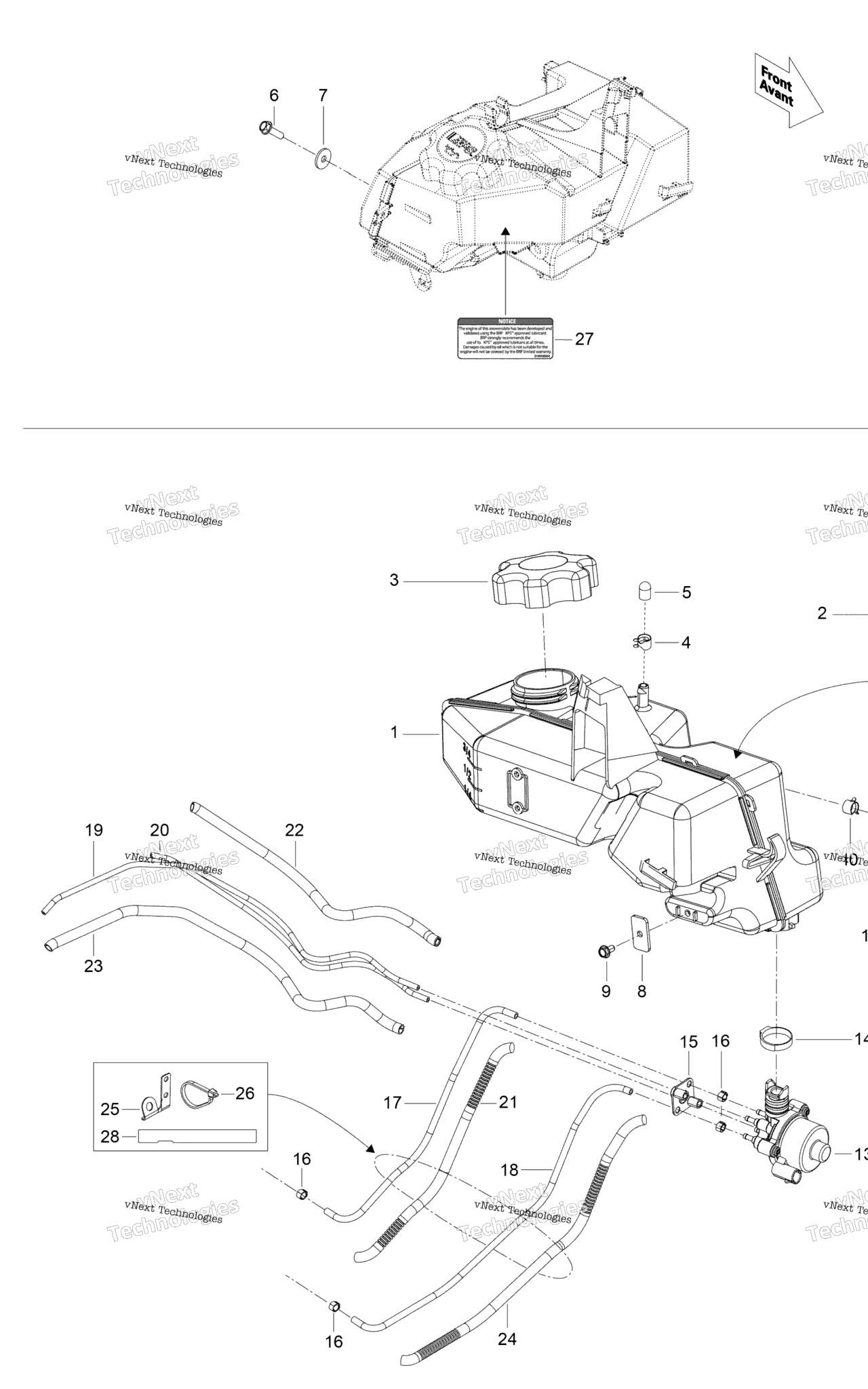 Схема узла Система Смазки