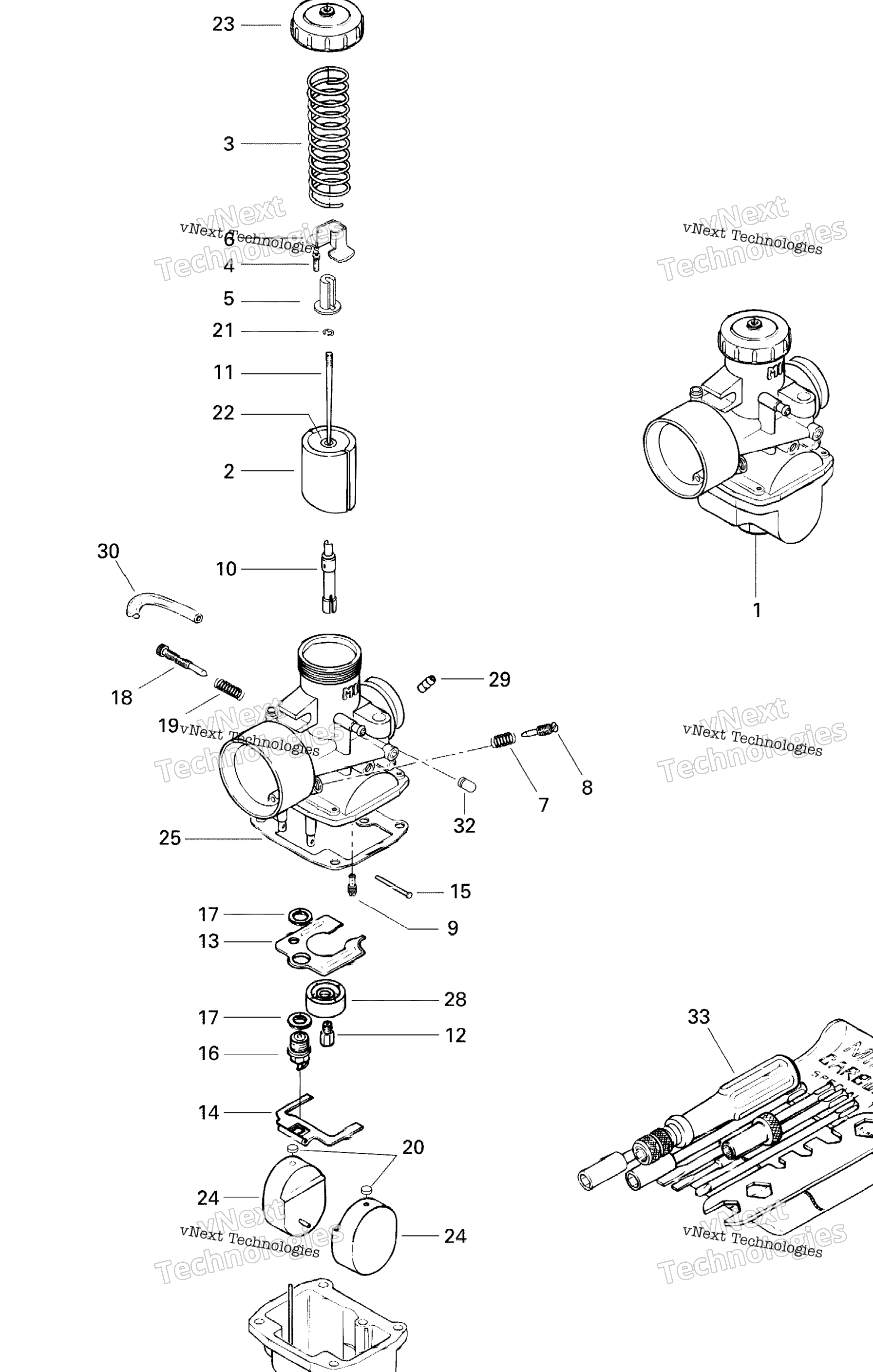 Схема узла Карбюраторы