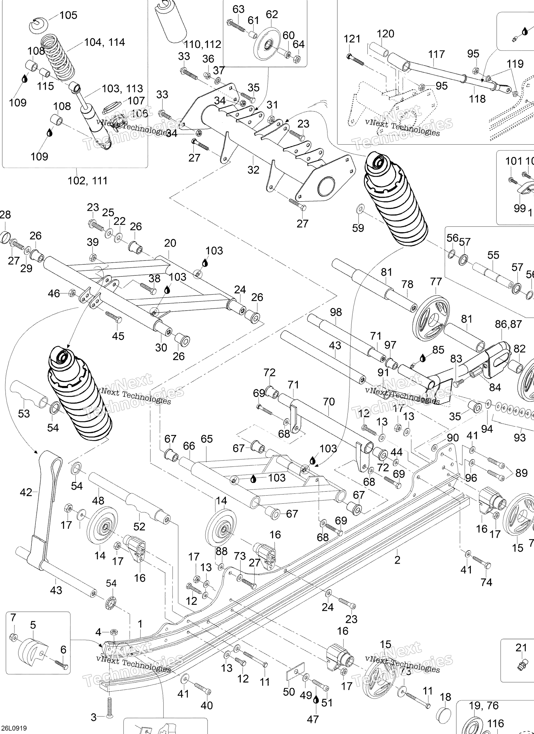 Схема узла Задняя Подвеска