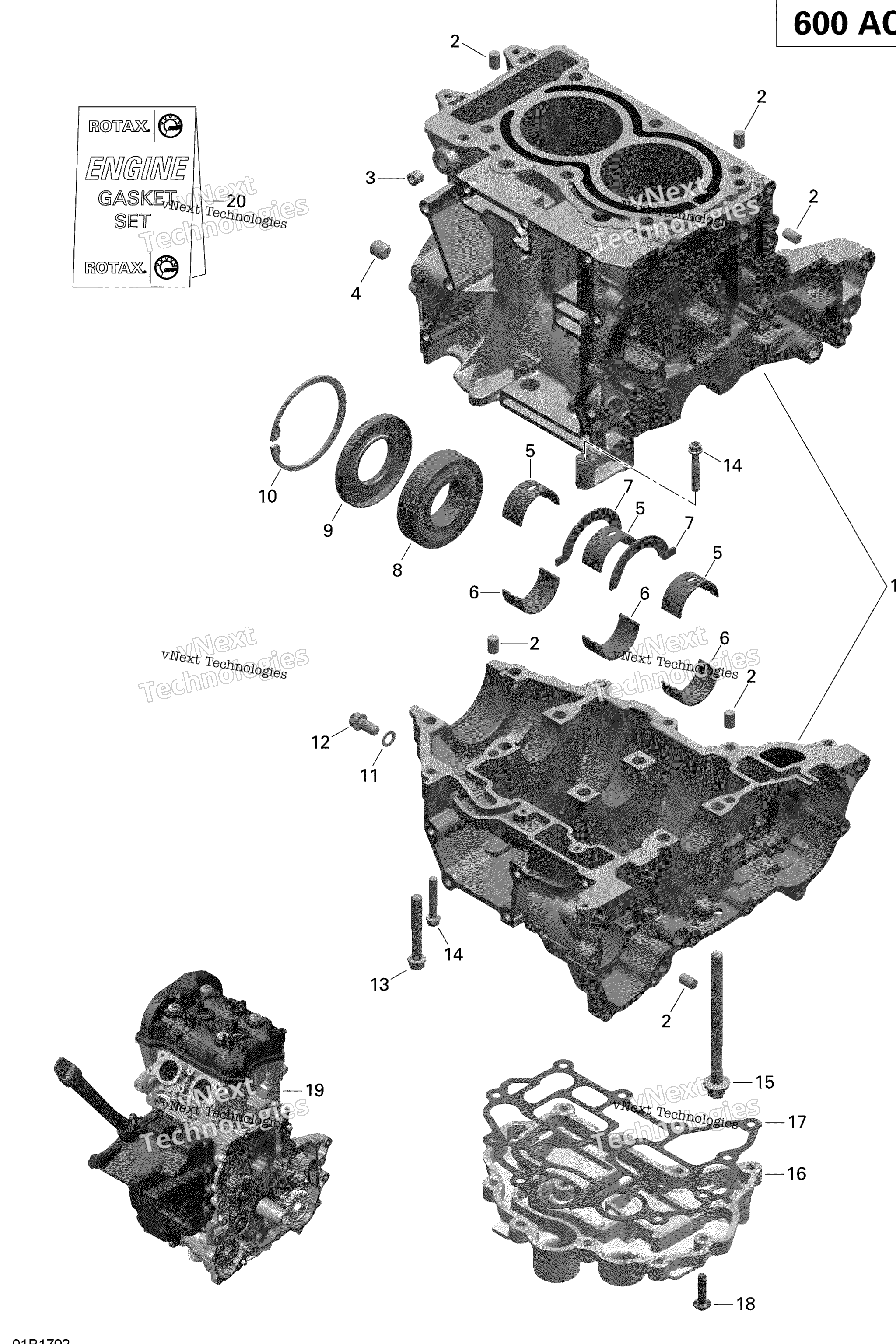 Схема узла Картер - 600 Ace
