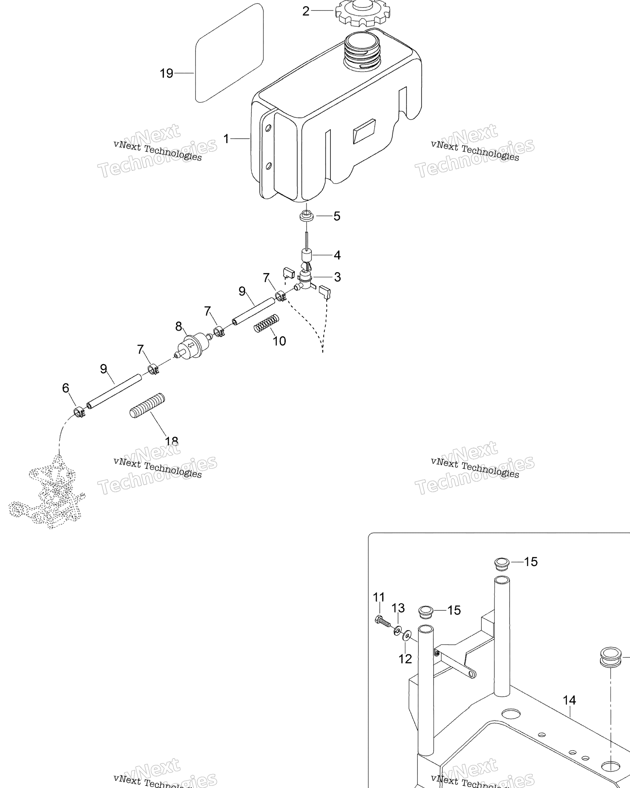 Схема узла Система Смазки