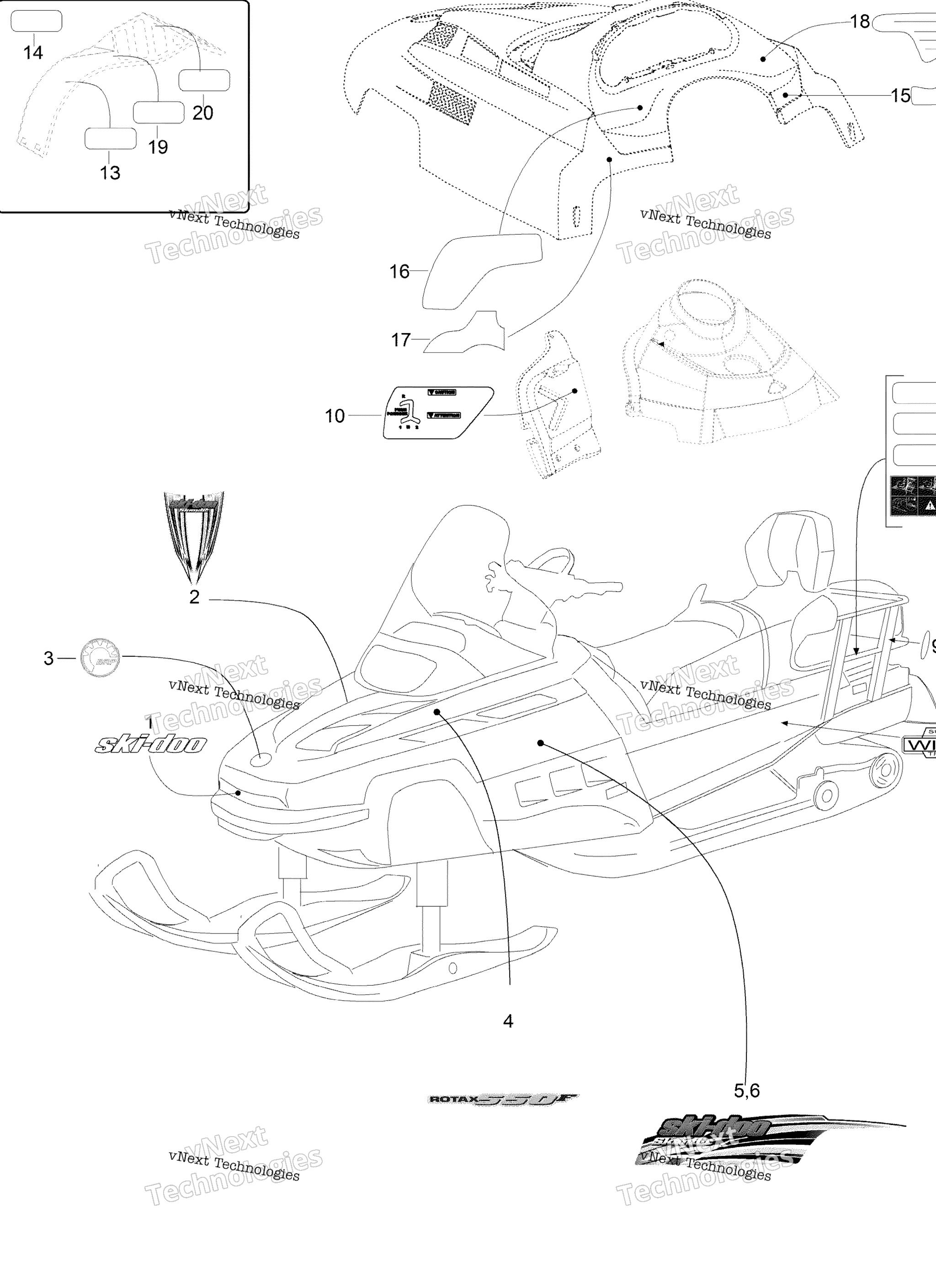 Схема узла Наклейки Wt 550F