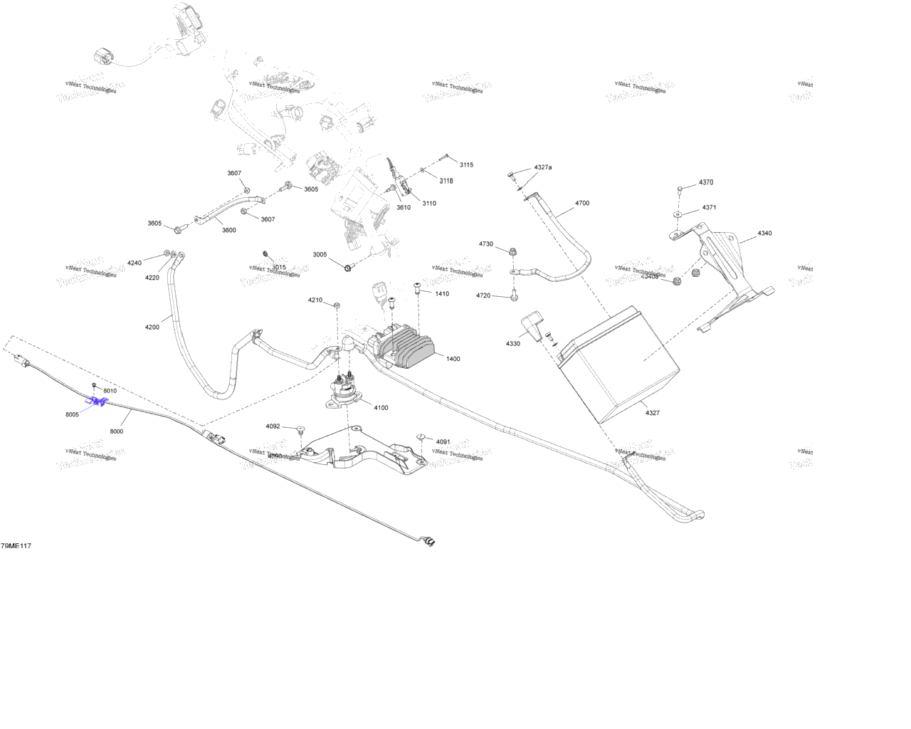 Схема узла Электрические - Нижняя Часть