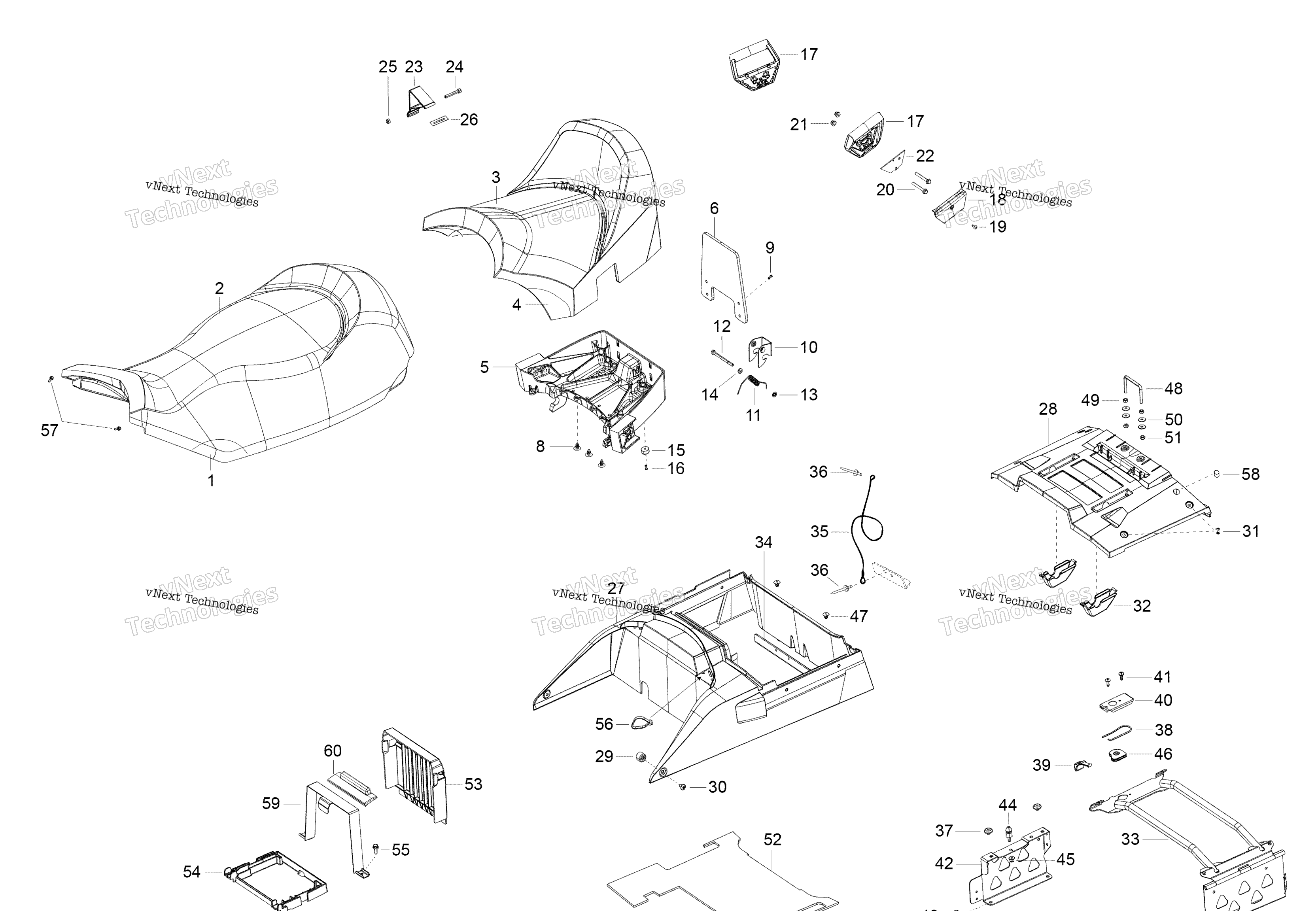 Схема узла Сиденья