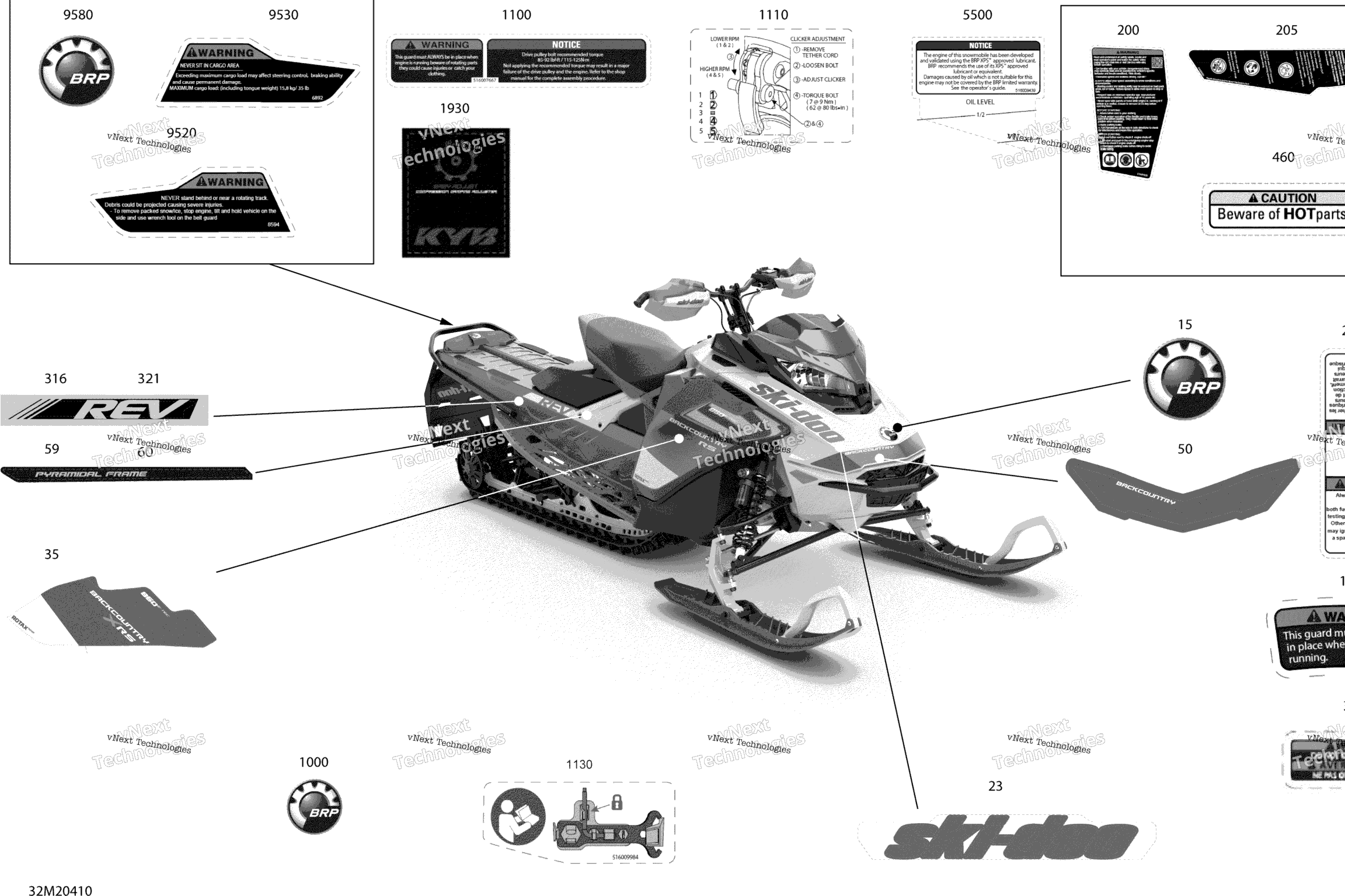 Схема узла Корпус - Наклейки - Xrs - 146