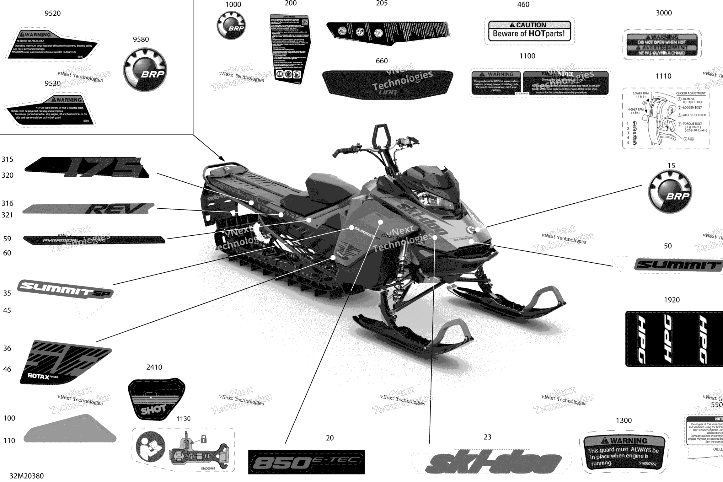 Схема узла Корпус - Наклейки - Sp - 175