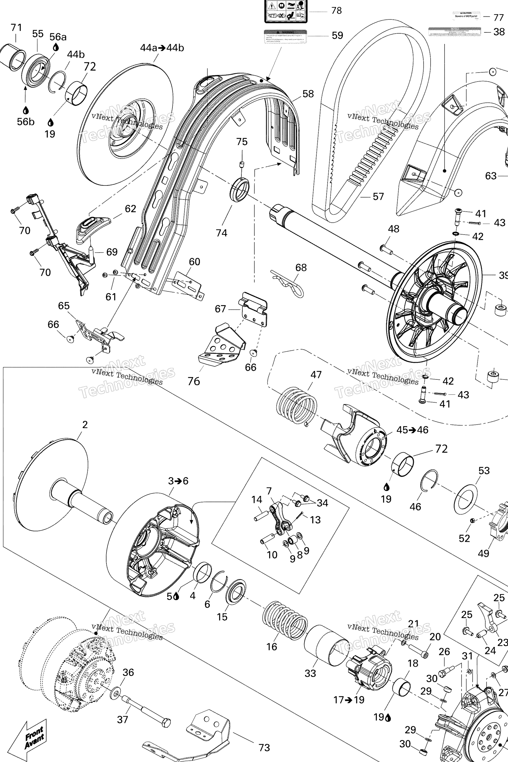 Схема узла Система Шкивов Европа