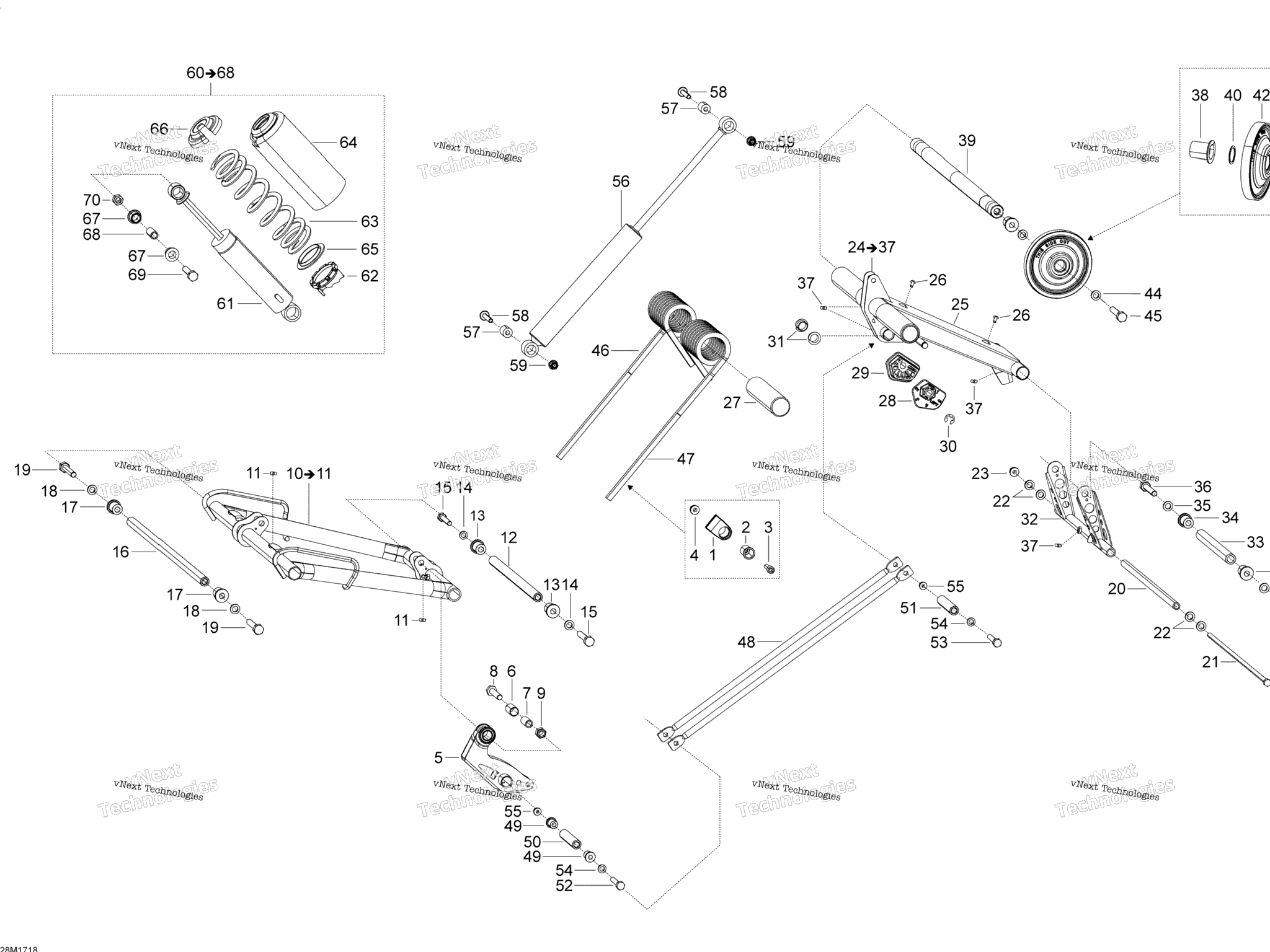 Схема узла Задняя Подвеска - B