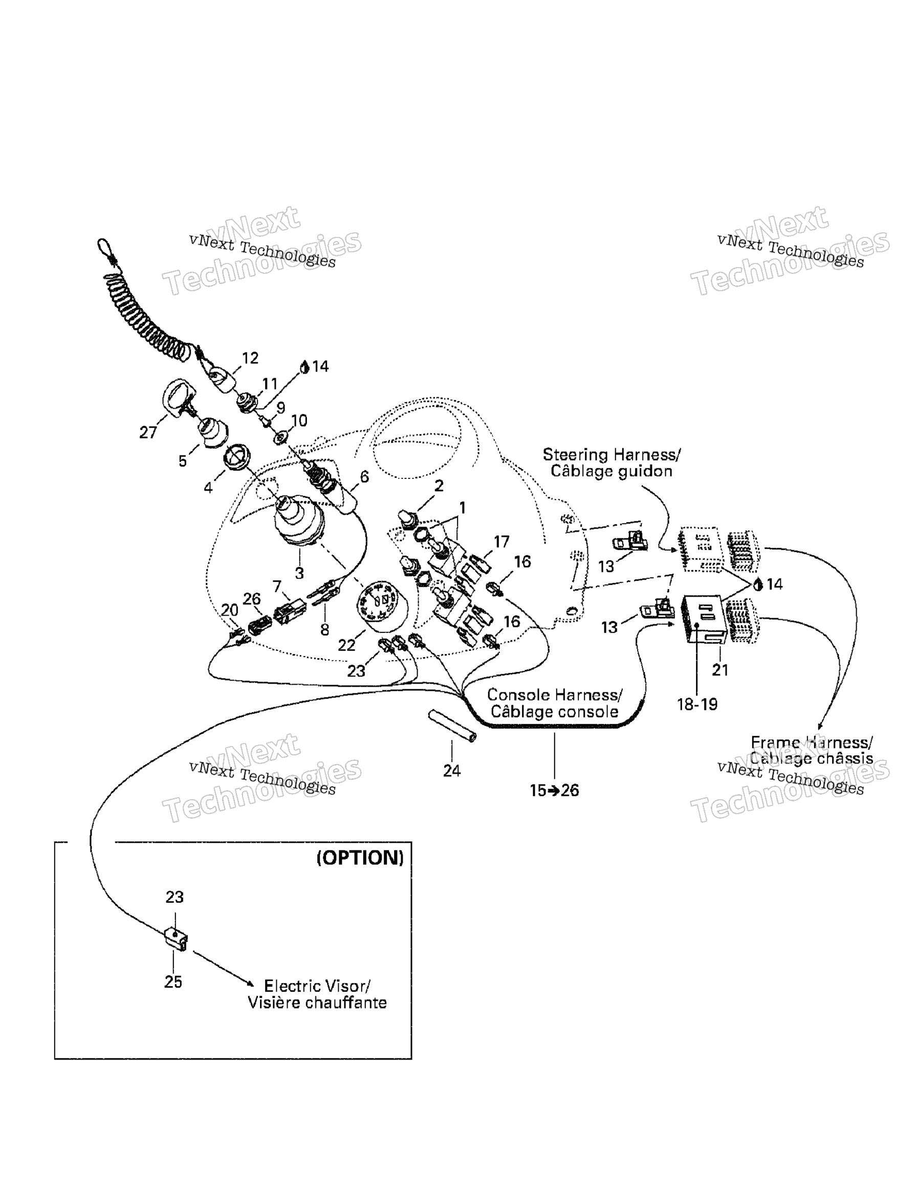 Схема узла Консольная Проводка