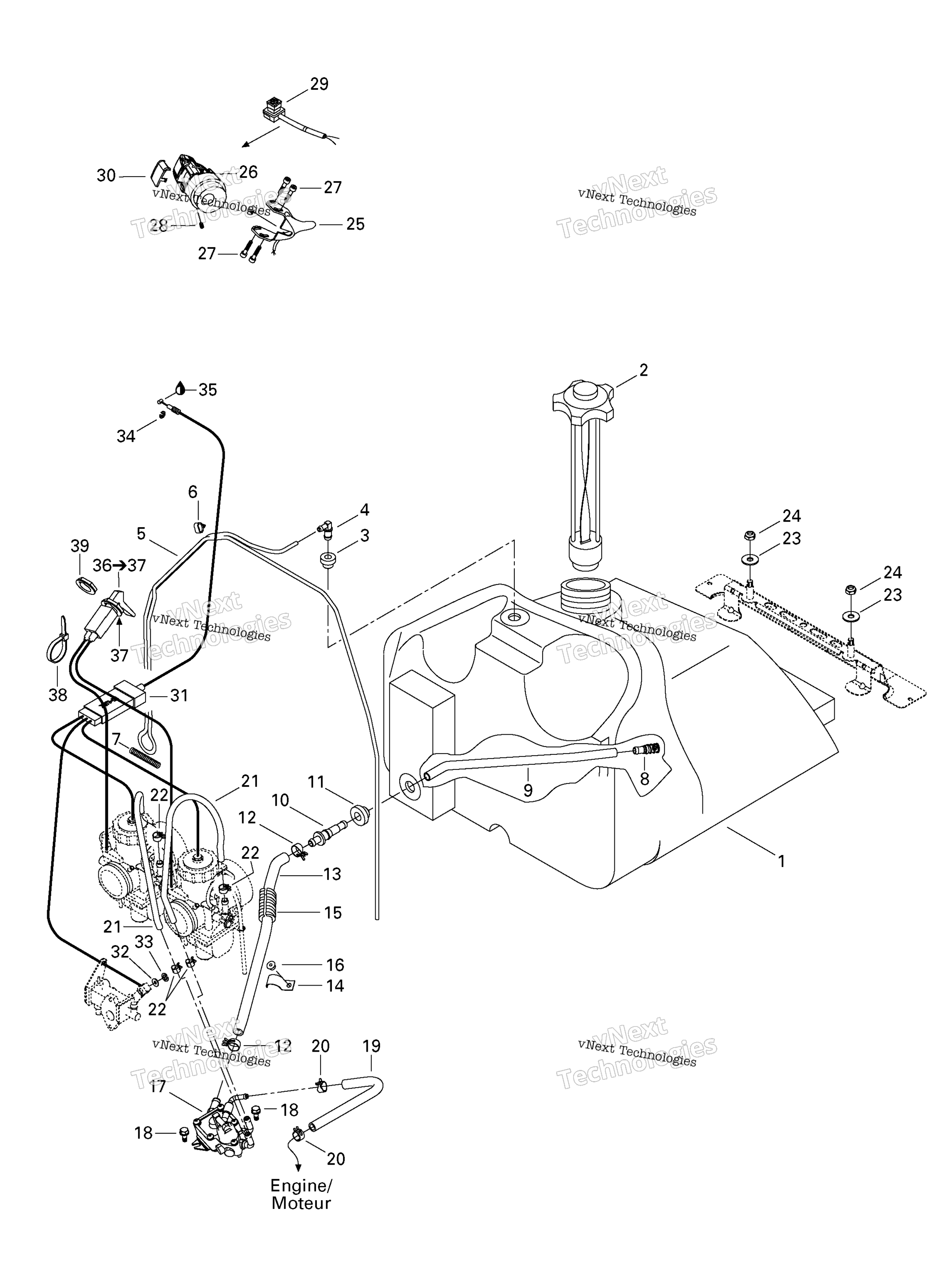 Схема узла Топливные Системы