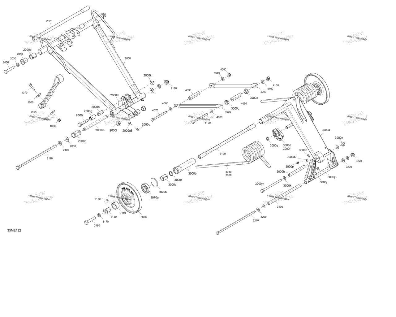 Схема узла Подвеска - Задняя - Верхняя Секция