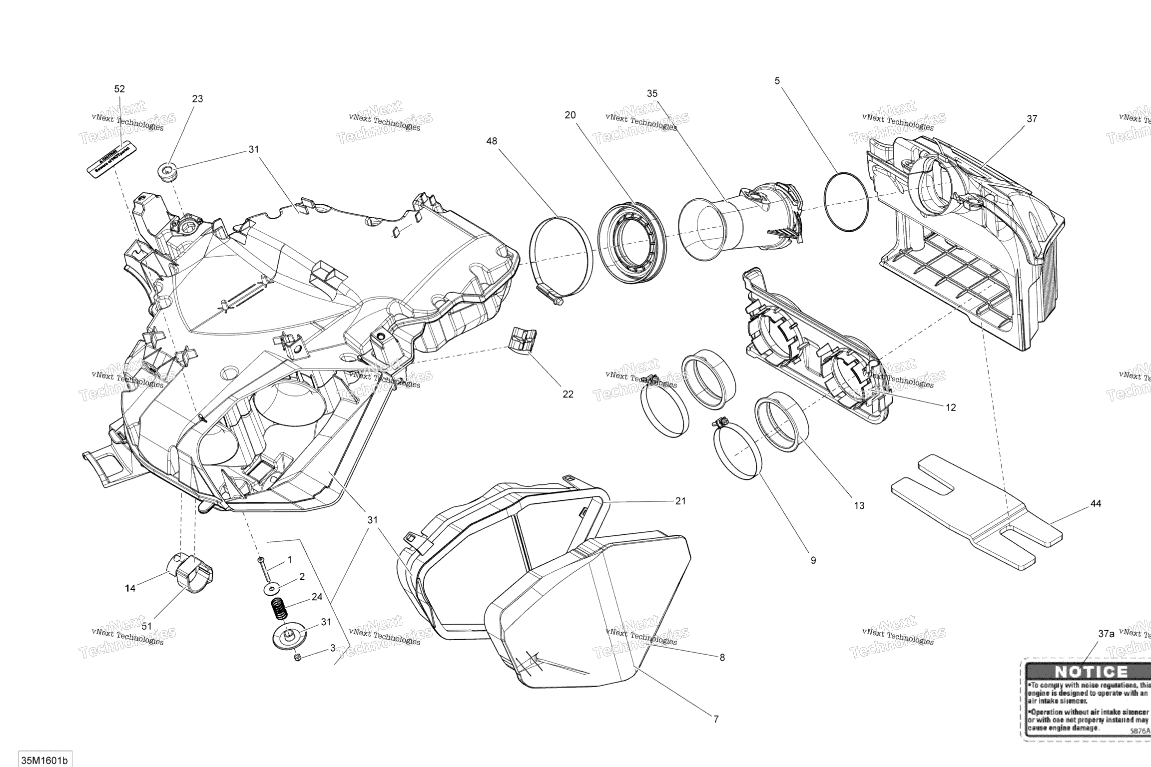 Схема узла Впускной Коллектор - 800R Ptek