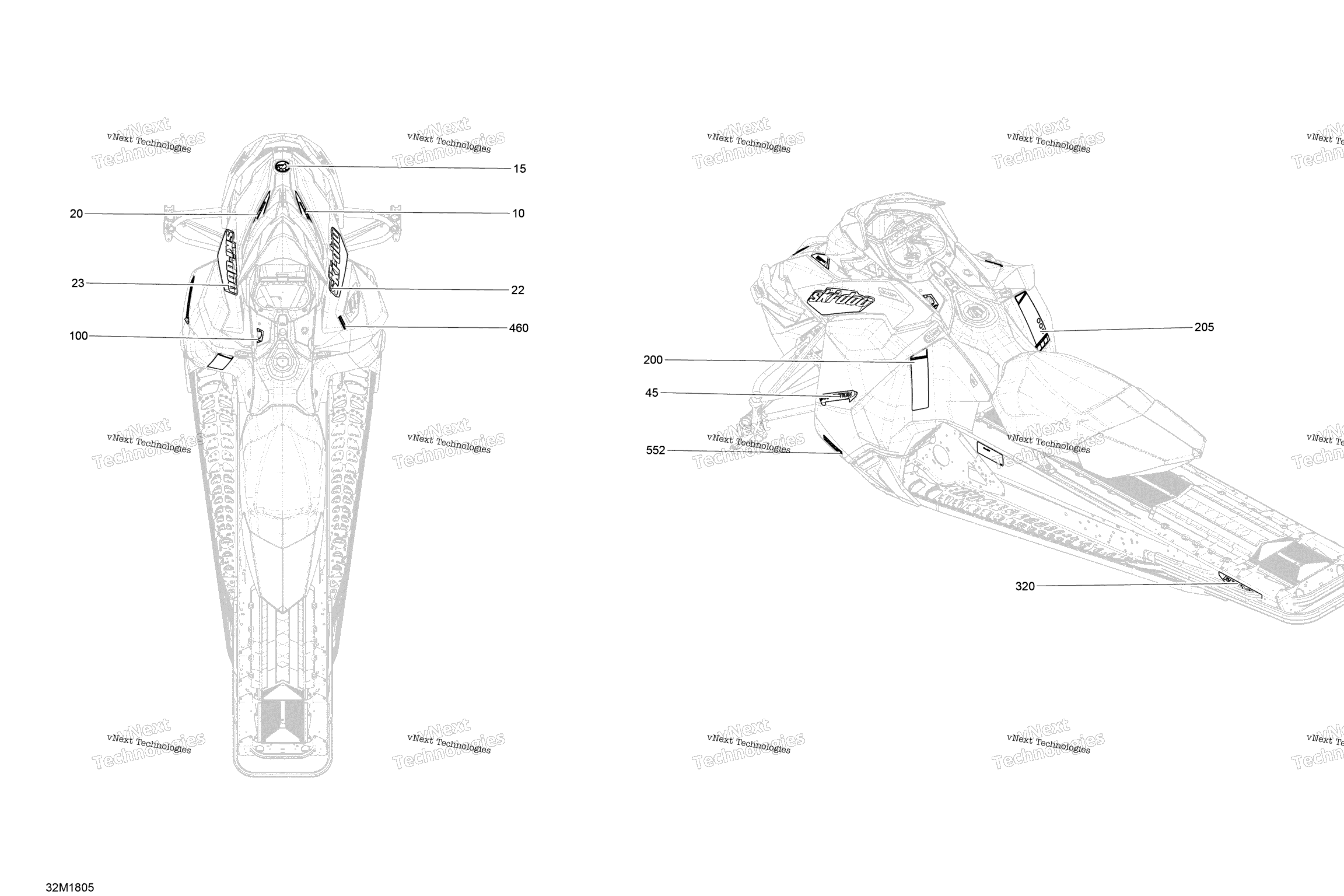 Схема узла Наклейки Expedition - 600 Ace
