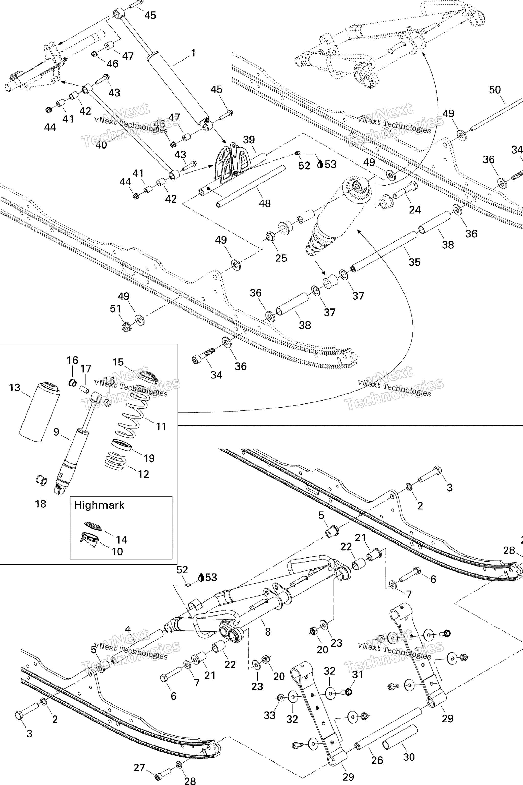 Схема узла Передний Рычаг