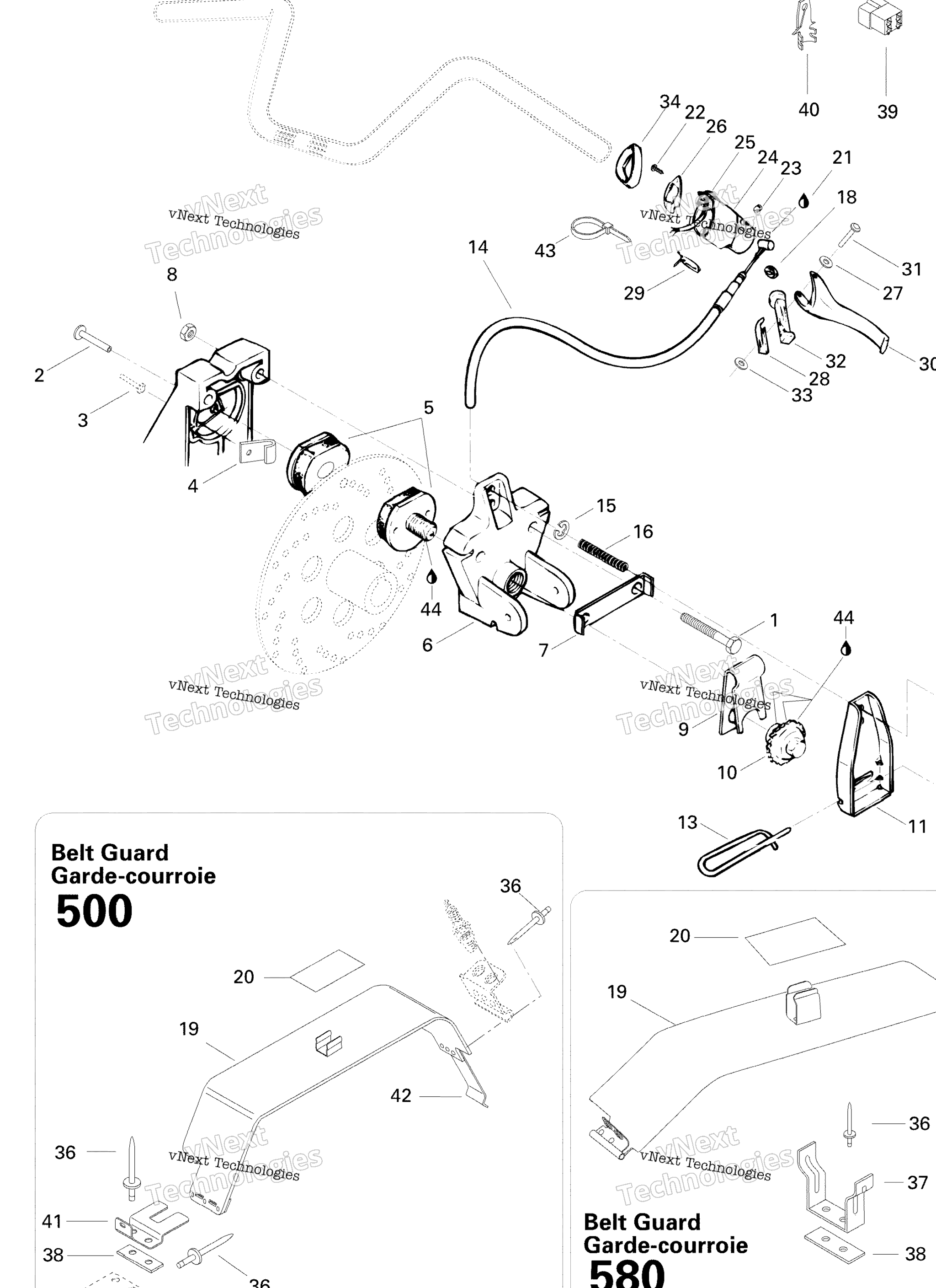Схема узла Тормоз 580