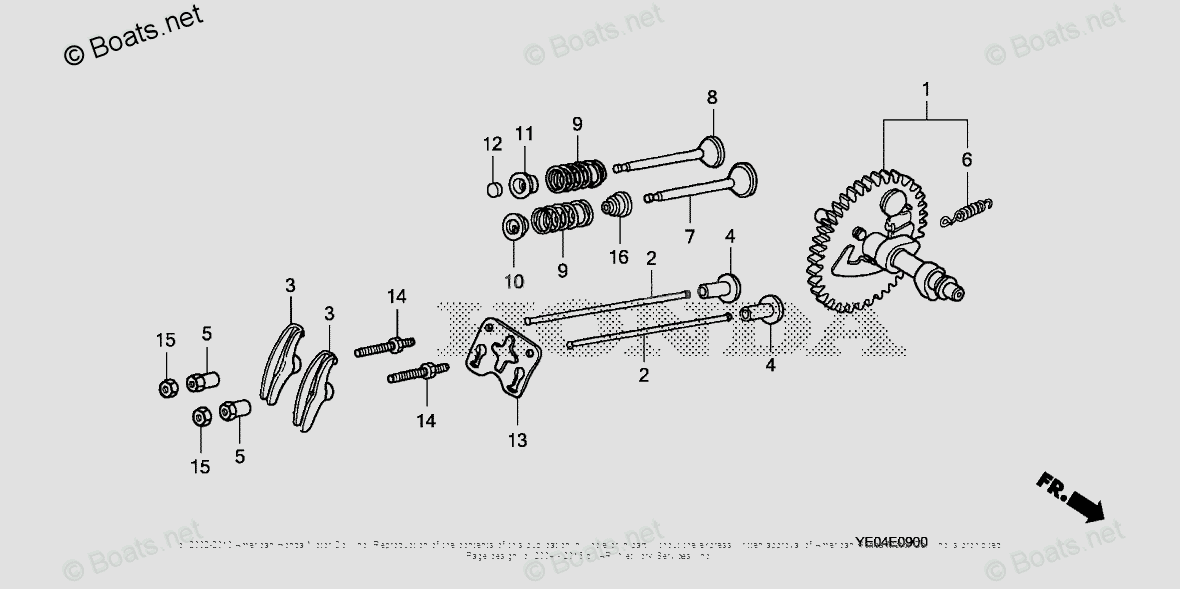Схема узла Распредвал