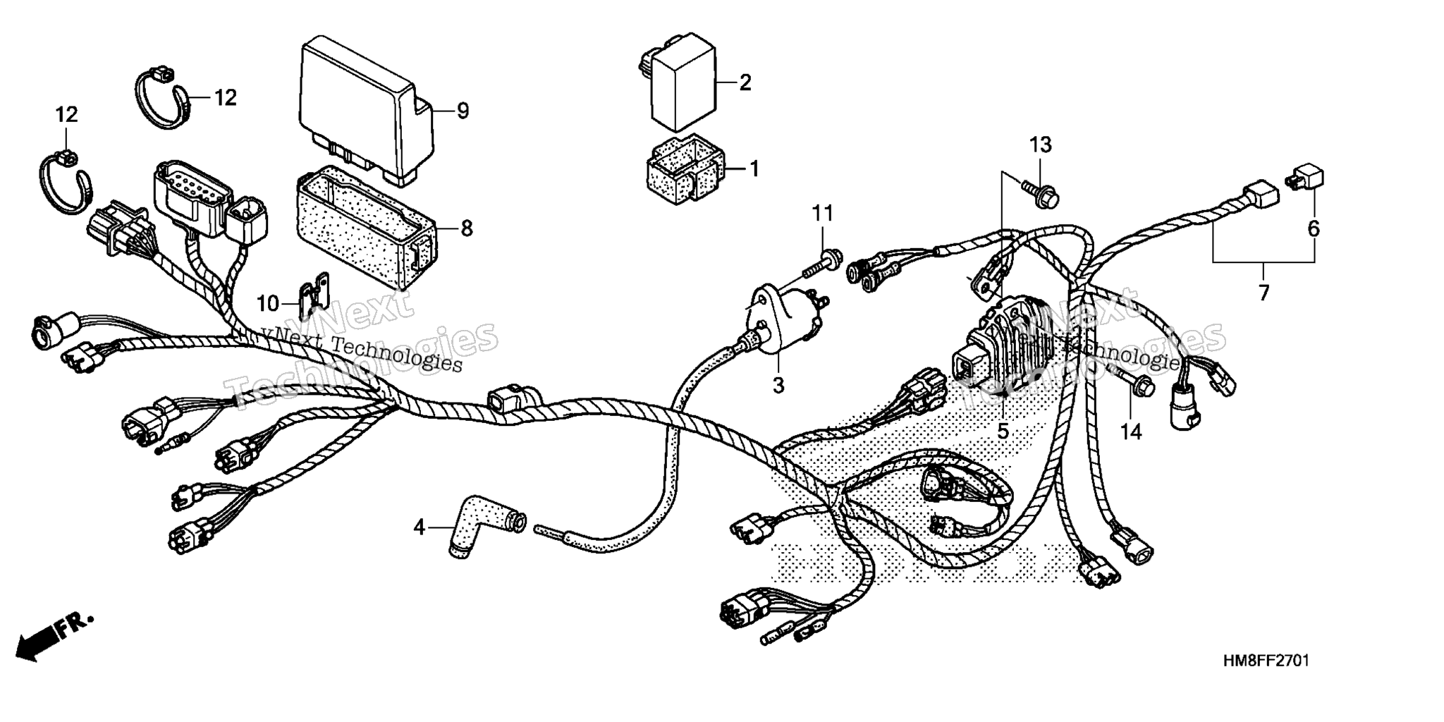 Схема узла Проводка