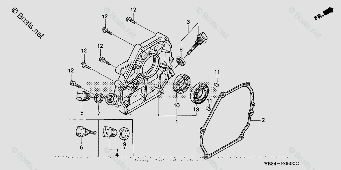 Схема узла Крышка Картера