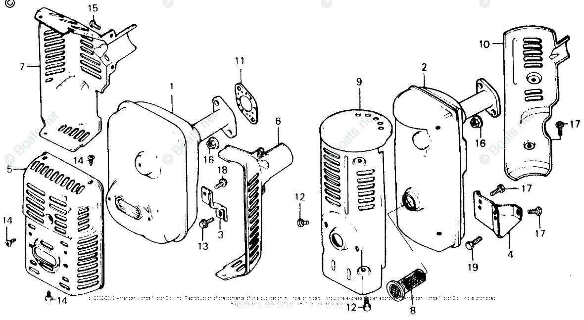 Схема узла Глушитель Wt30