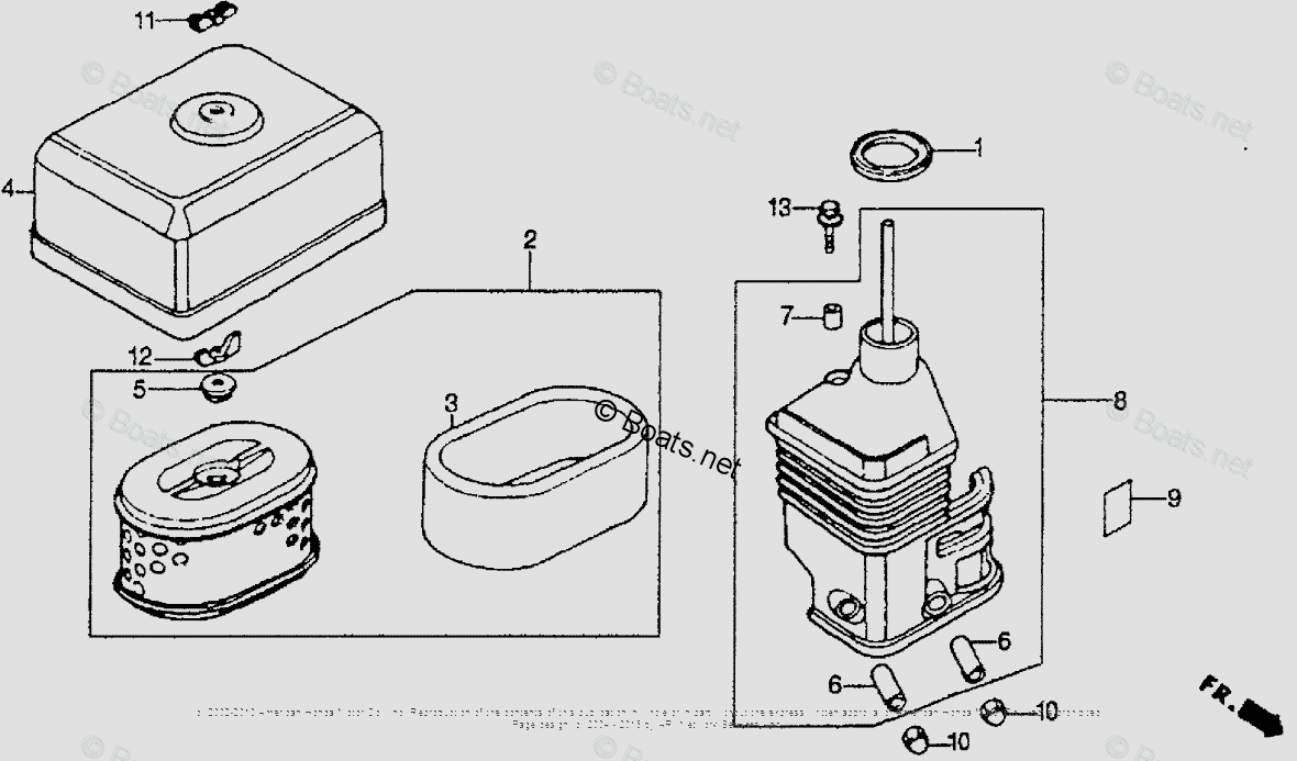 Схема узла Воздушные Фильтры (Двойные)