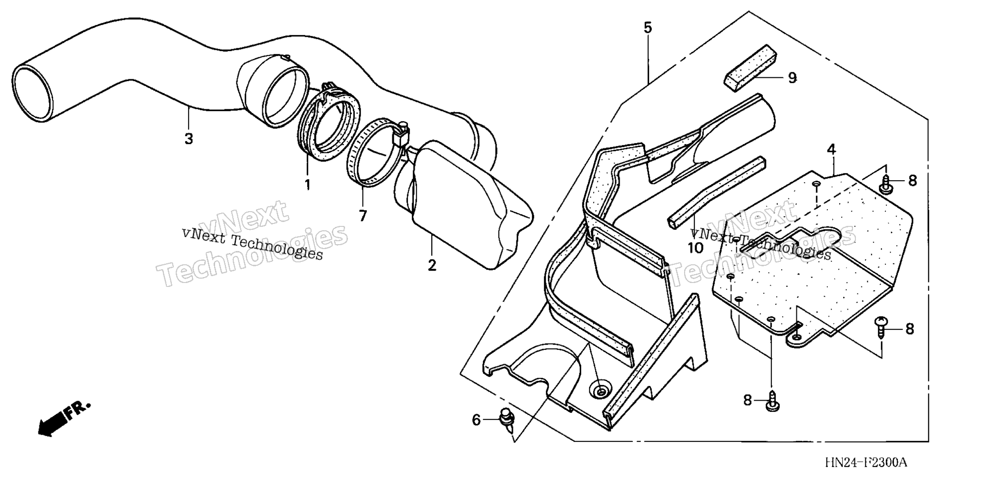 Схема узла Сноркель