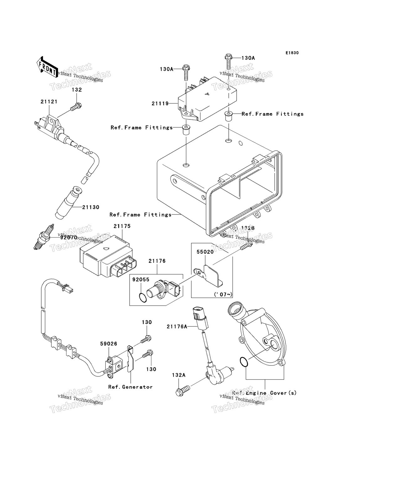 Схема узла Система Зажигания