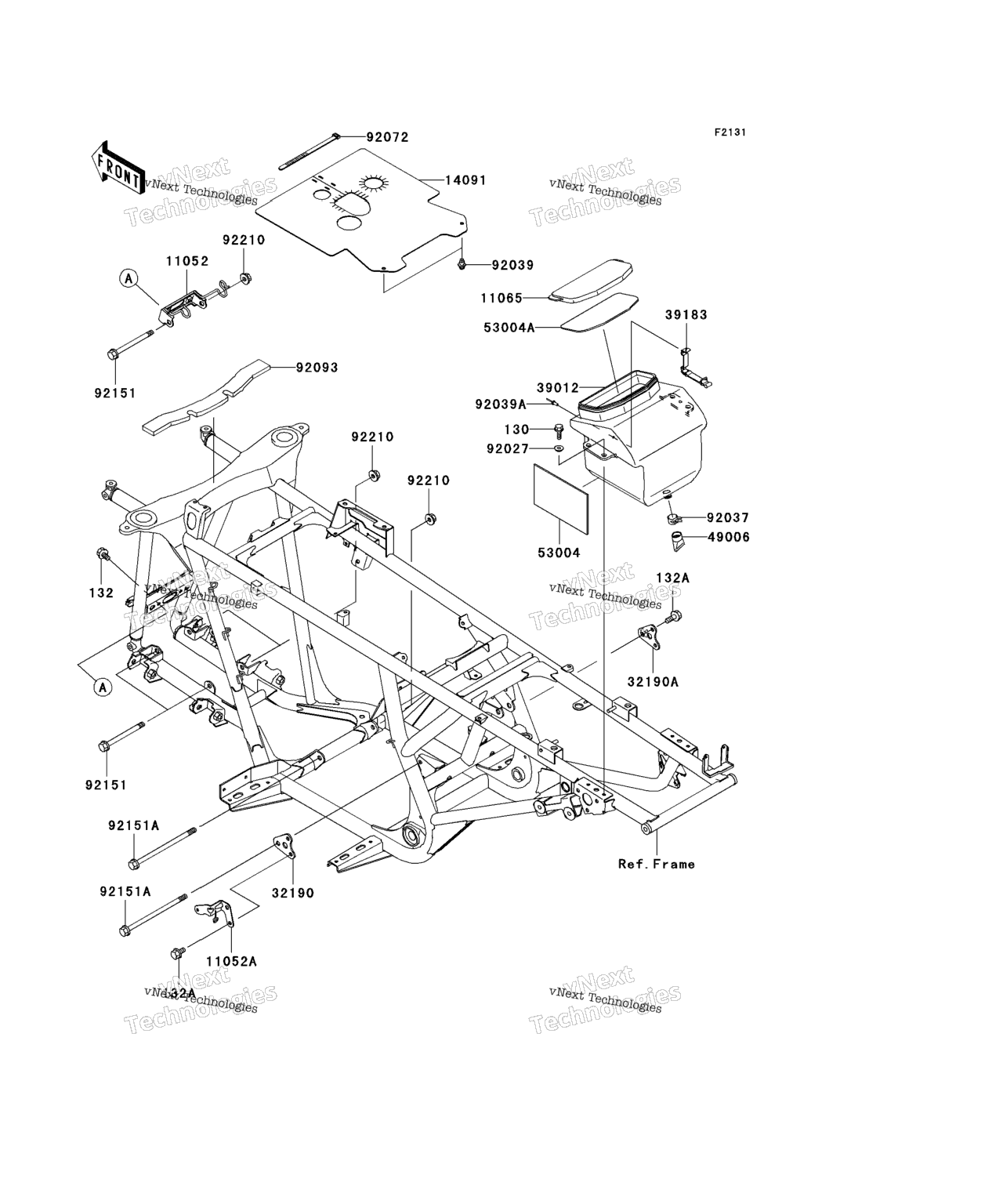 Схема узла Крепления Рамки