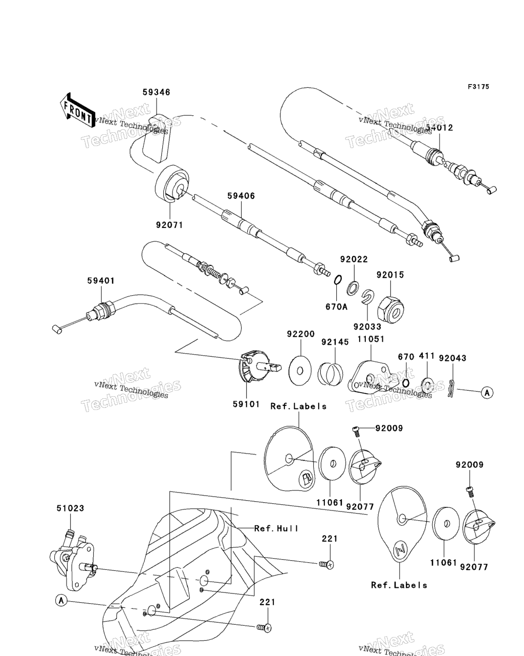 Схема узла Кабели