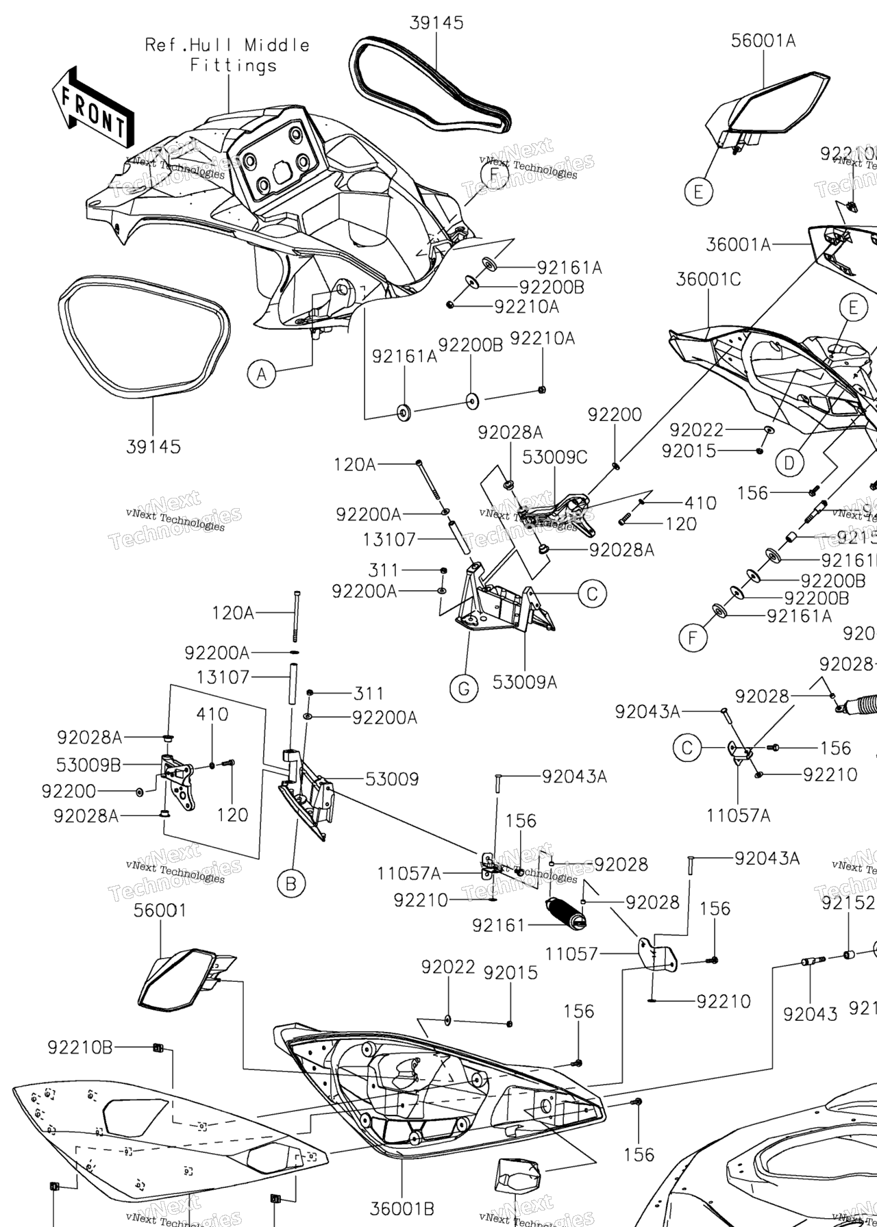 Схема узла Боковые Отсеки Корпуса